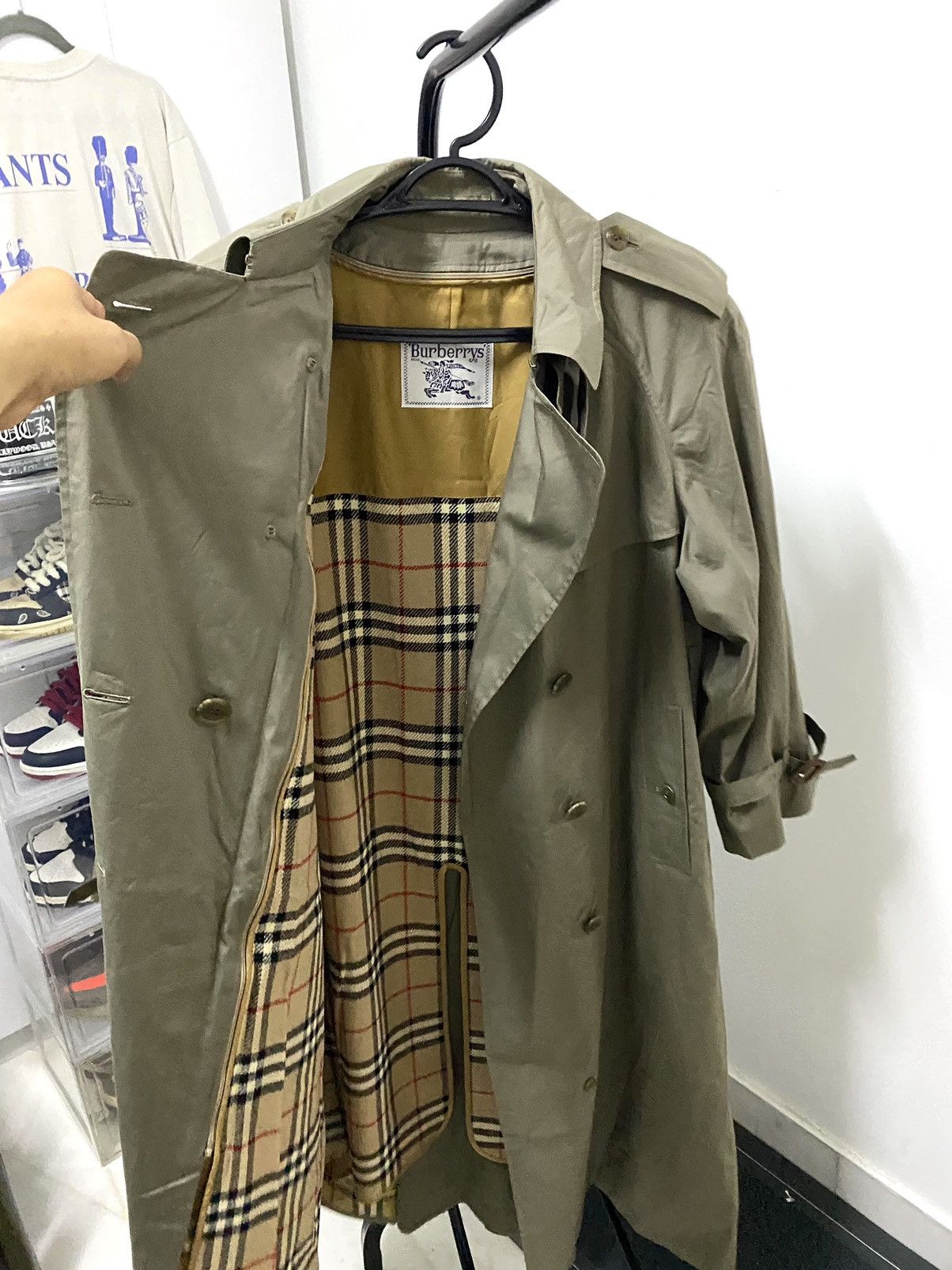 Burberry Vintage Burberrys Nova Check Trench Coat Size L / US 10 / IT 46 - 9 Thumbnail