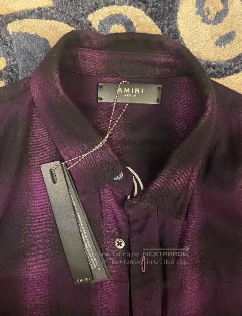 Amiri Amiri Classic Seasonal Vintage Rendered Shirt Size M Size US M / EU 48-50 / 2 - 4 Thumbnail