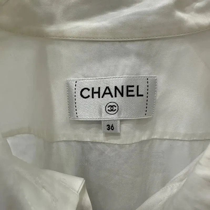 Chanel Chanel White Cotton Long Sleeve Shirt . Size S / US 4 / IT 40 - 5 Thumbnail