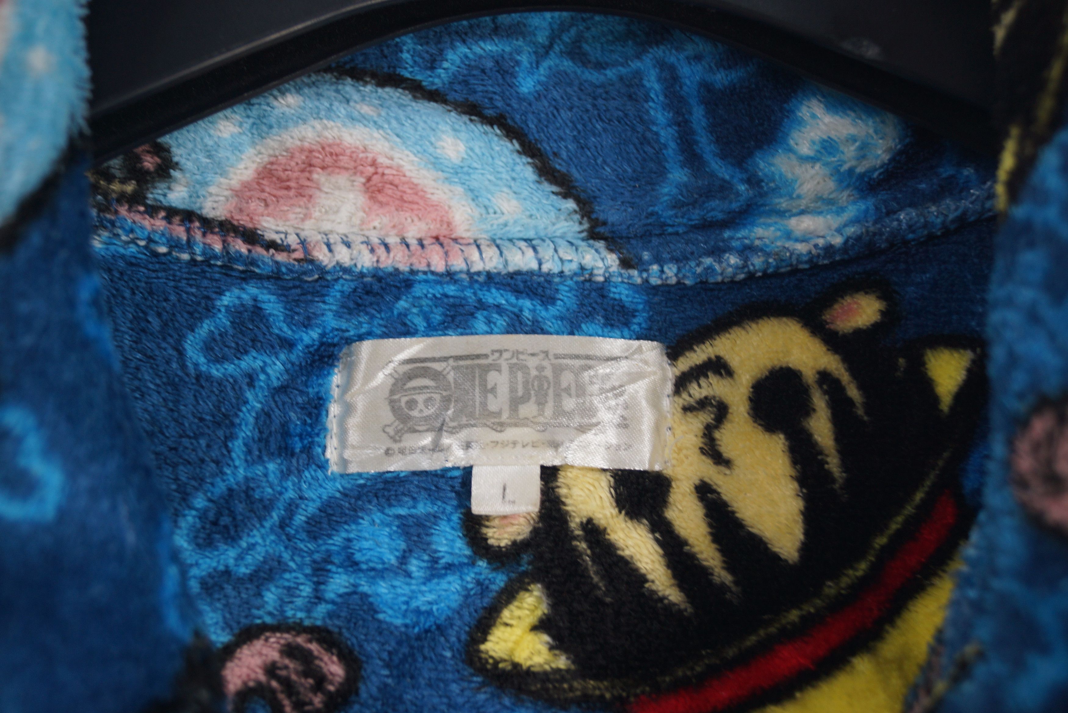 One Piece × Vintage One Piece Sweater Fleece Buttonup Full Print Size US L / EU 52-54 / 3 - 2 Thumbnail