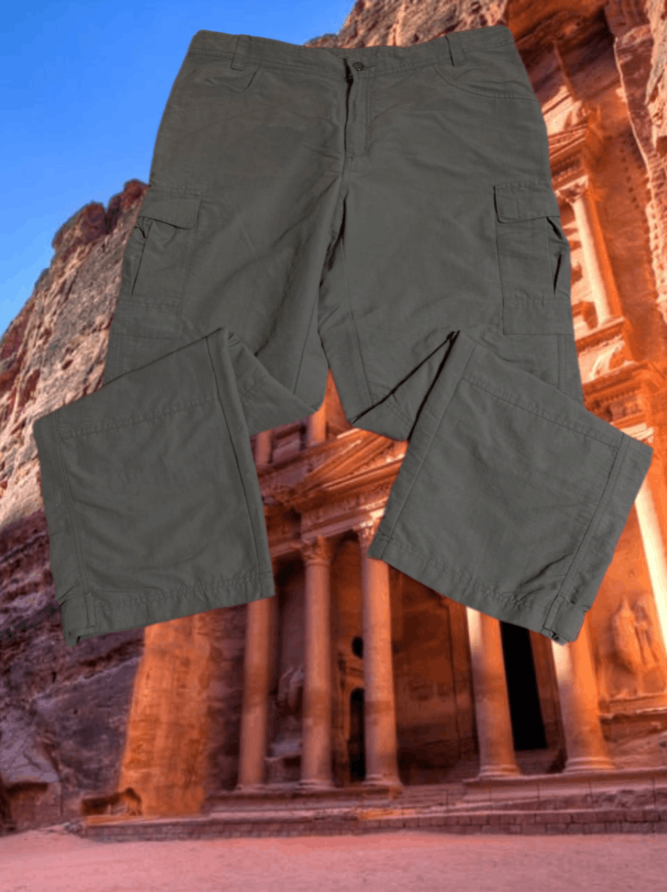 Jack Wolfskin × Vintage Vintage Y2K Jack Wolfskins Baggy Grunge Denim cargo pants Size US 36 / EU 52 - 1 Thumbnail