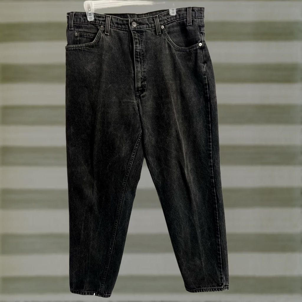 Levi's Vintage Levi'S 550 Jeans Men 38x30 Black Relaxed Tapered Fit Orange Tab Size US 38 / EU 54 - 1 Thumbnail