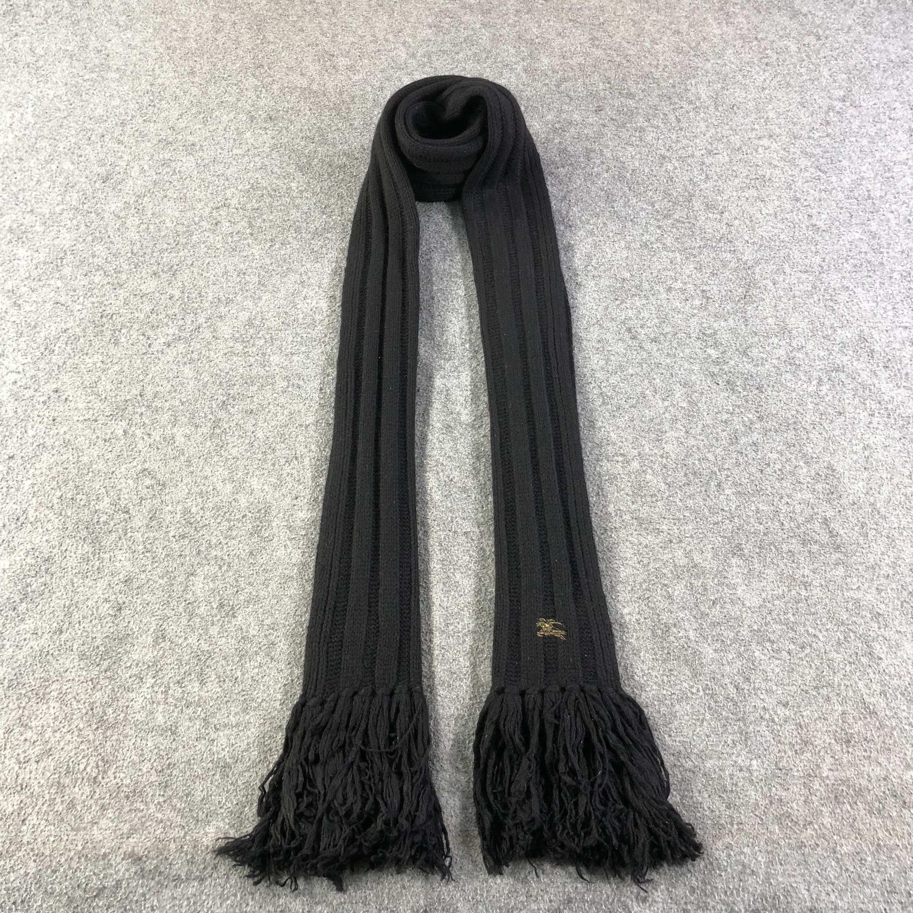 Burberry Burberry Blue Label Wool Scarf Muffler V1075 Size ONE SIZE - 1 Thumbnail