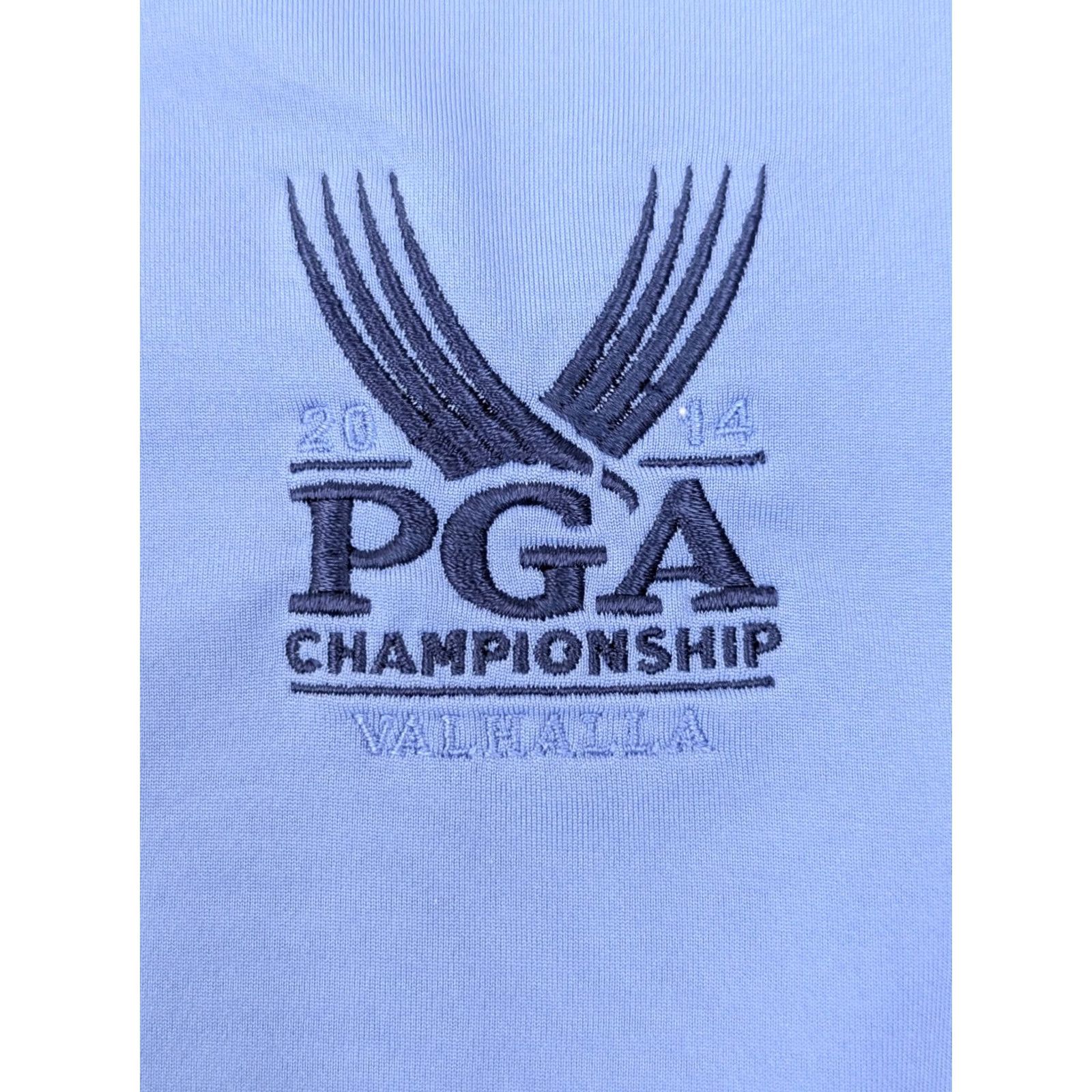 RLX Ralph Lauren RLX Ralph Lauren Polo Shirt Men L PGA 2014 Valhalla Embroidered Performance Blue Short Sleeve Polo Mens Size US L / EU 52-54 / 3 - 4 Thumbnail