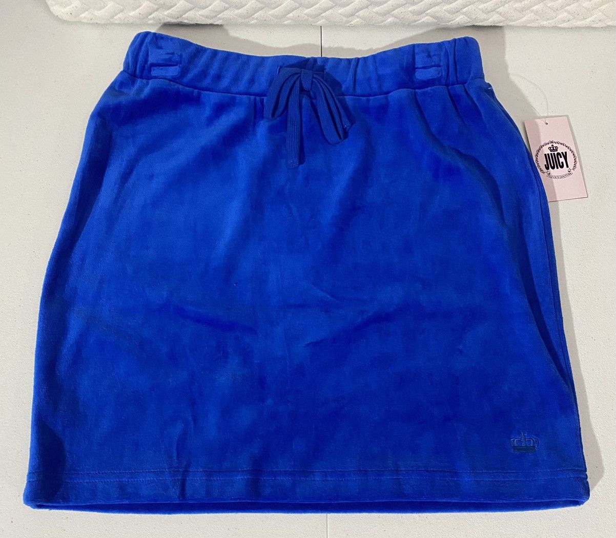 Juicy Couture Juicy Couture Regal Velour Royal Blue Skater Skirt S NWT Size 28" / US 6 / IT 42 - 1 Thumbnail