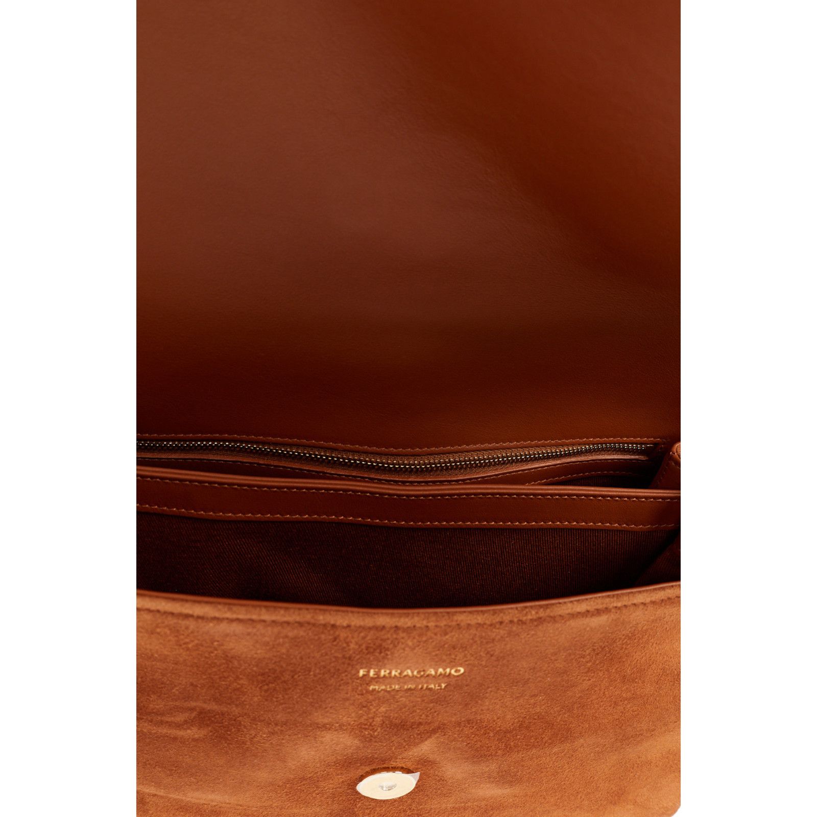 Salvatore Ferragamo FERRAGAMO Brown Top Handle Bag New & Authentic Size ONE SIZE - 4 Thumbnail