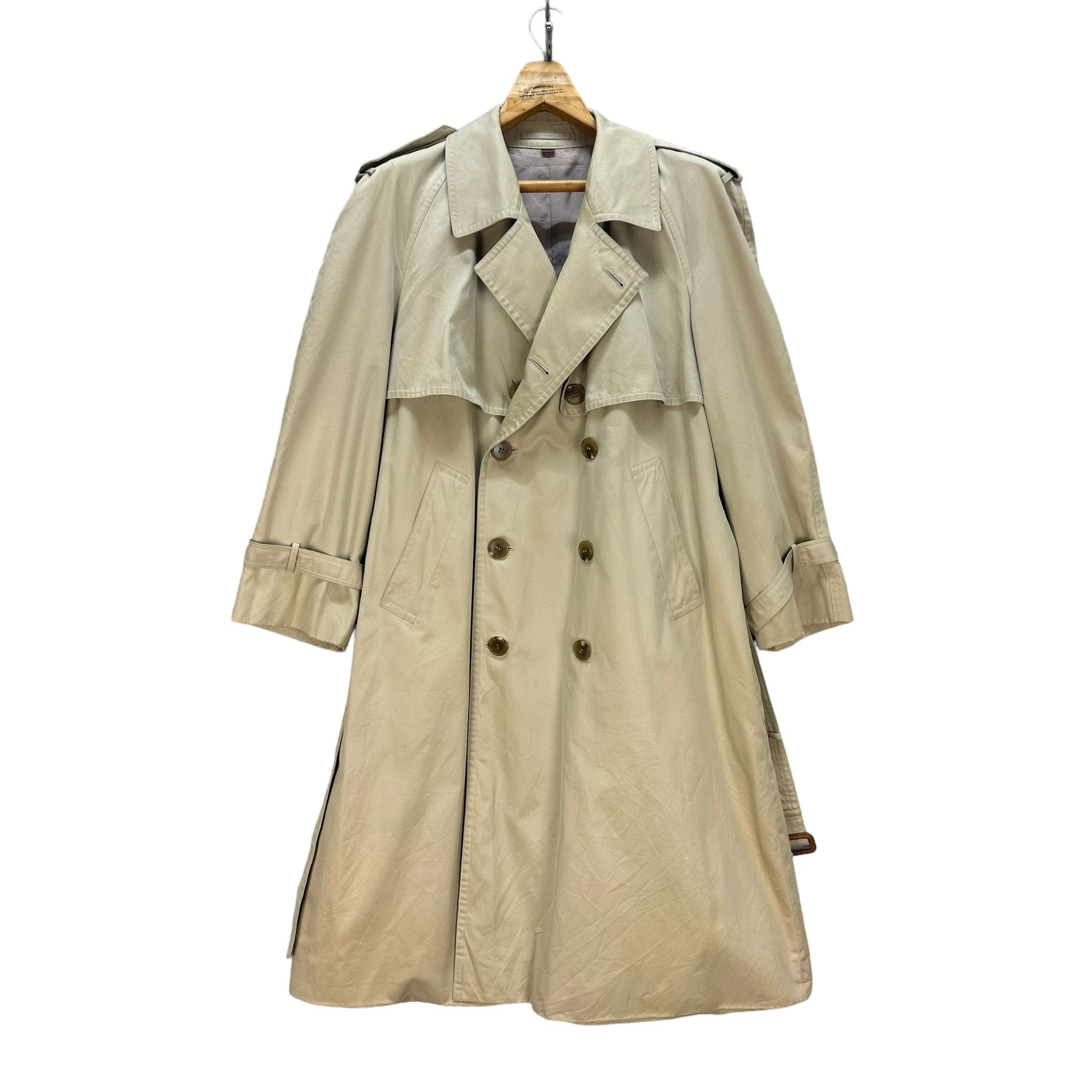 Yves Saint Laurent 90' YVES SAINT LAURENT DIFFUSION HOMME TRENCH COAT #8215-215 Size US L / EU 52-54 / 3 - 2 Thumbnail
