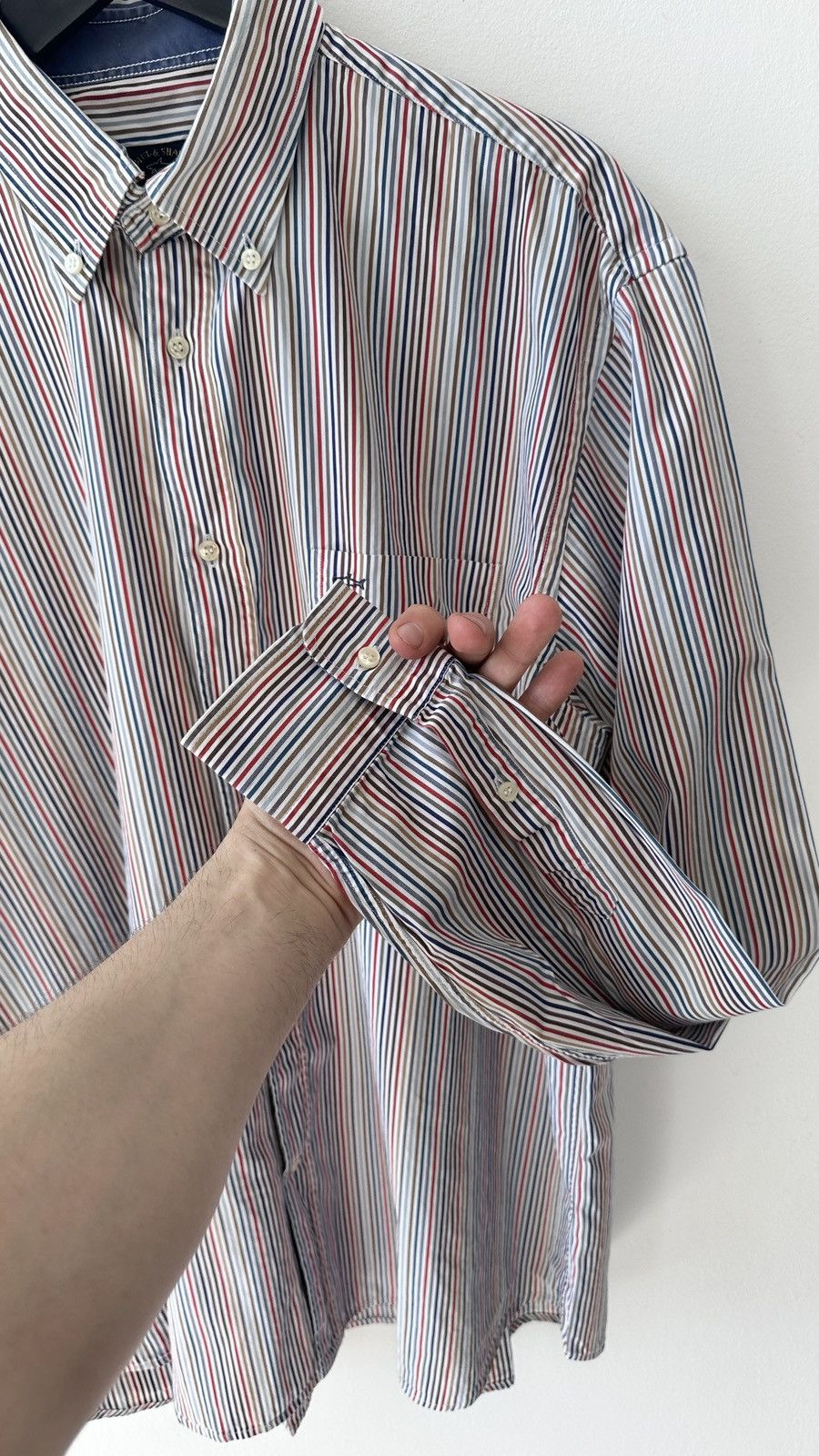 Paul & Shark Paul & Shark Luxury Casual Striped Cotton Shirt Button Down Size US XXL / EU 58 / 5 - 8 Thumbnail