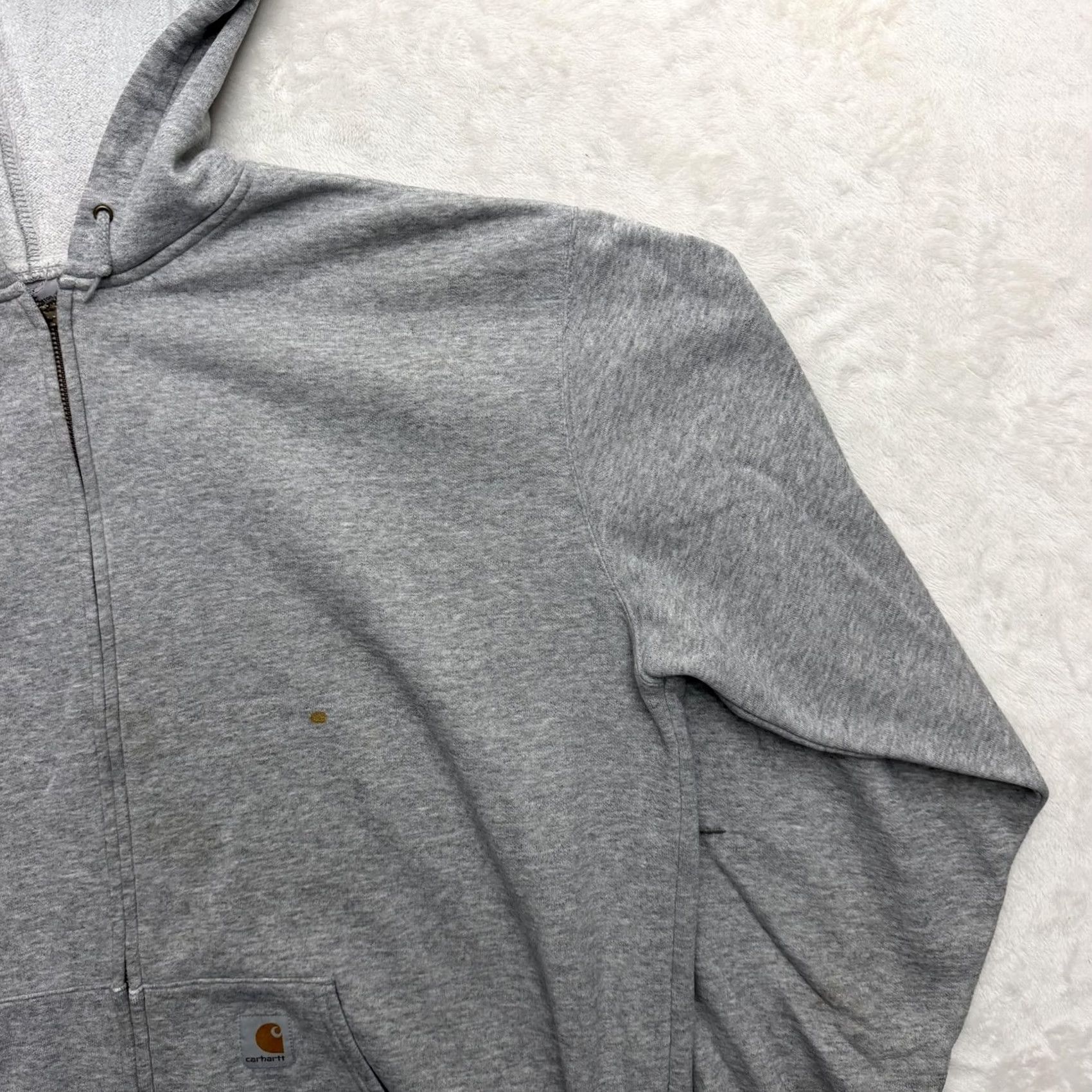 Carhartt VINTAGE Carhartt Jacket Hoodie Mens XL Gray Full Zip Fleece Relaxed Fit Workwear Size US XL / EU 56 / 4 - 4 Thumbnail