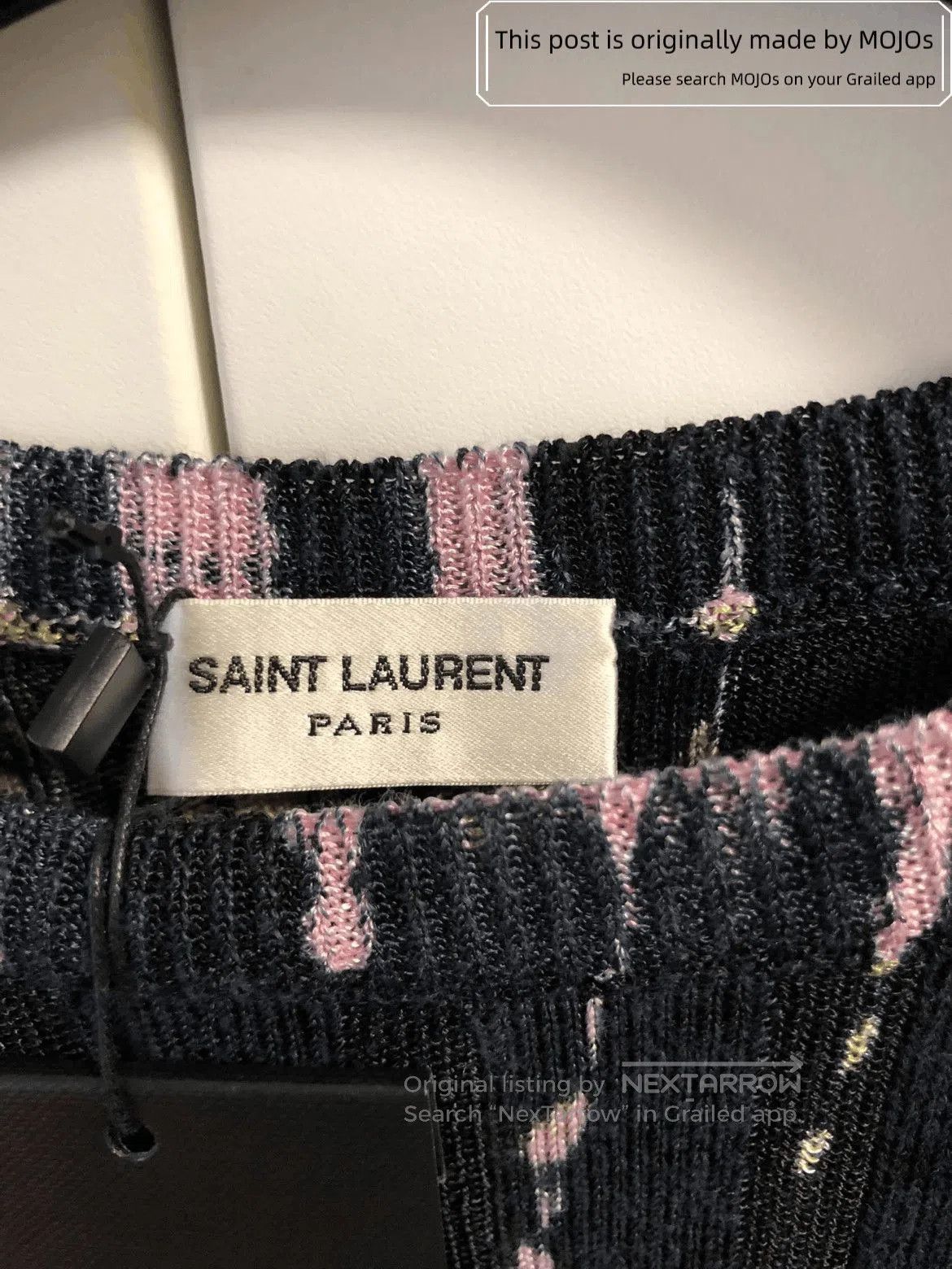 Saint Laurent Paris Saint Laurent Paris Joint Color Patches Stitch Knitwear. Size US XS / EU 42 / 0 - 6 Thumbnail