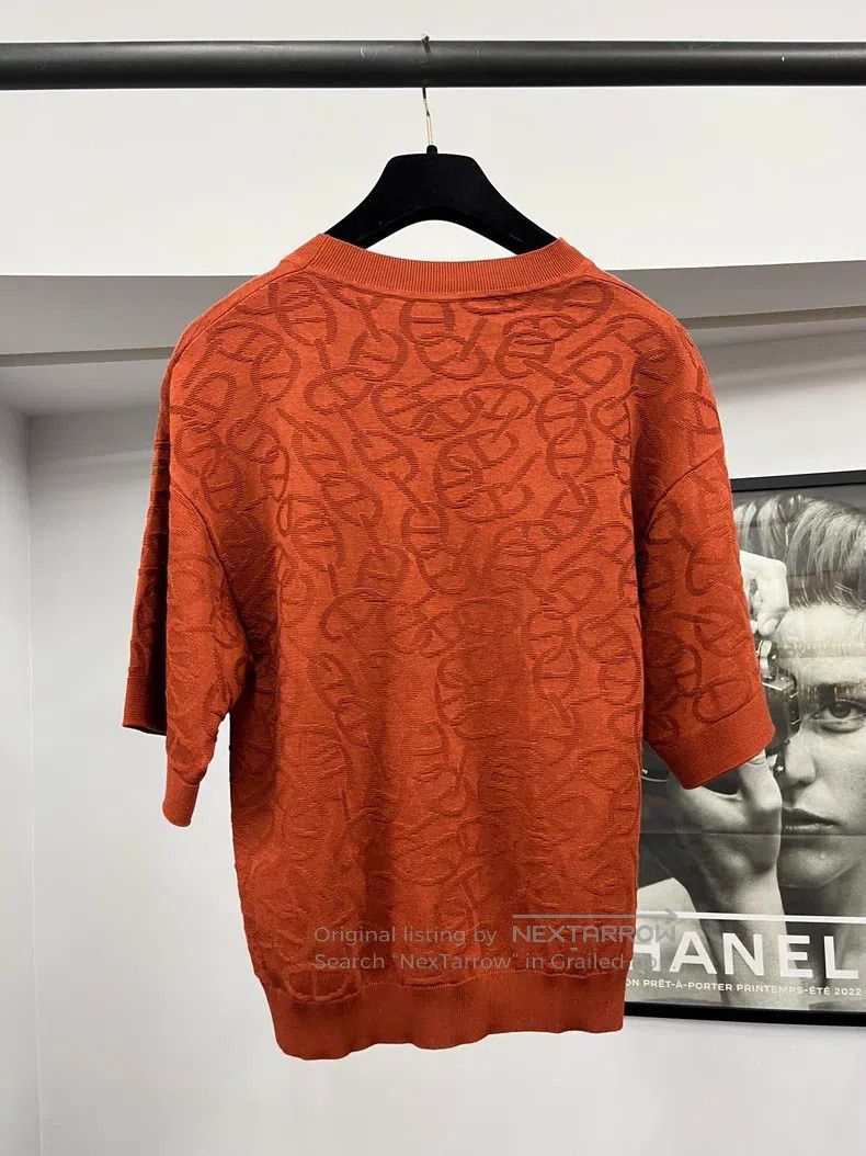 Hermes Hermes Brick Red Pig Nose Printed Short Sleeve Crew Neck T Size XXS / US 00 / IT 34 - 3 Thumbnail