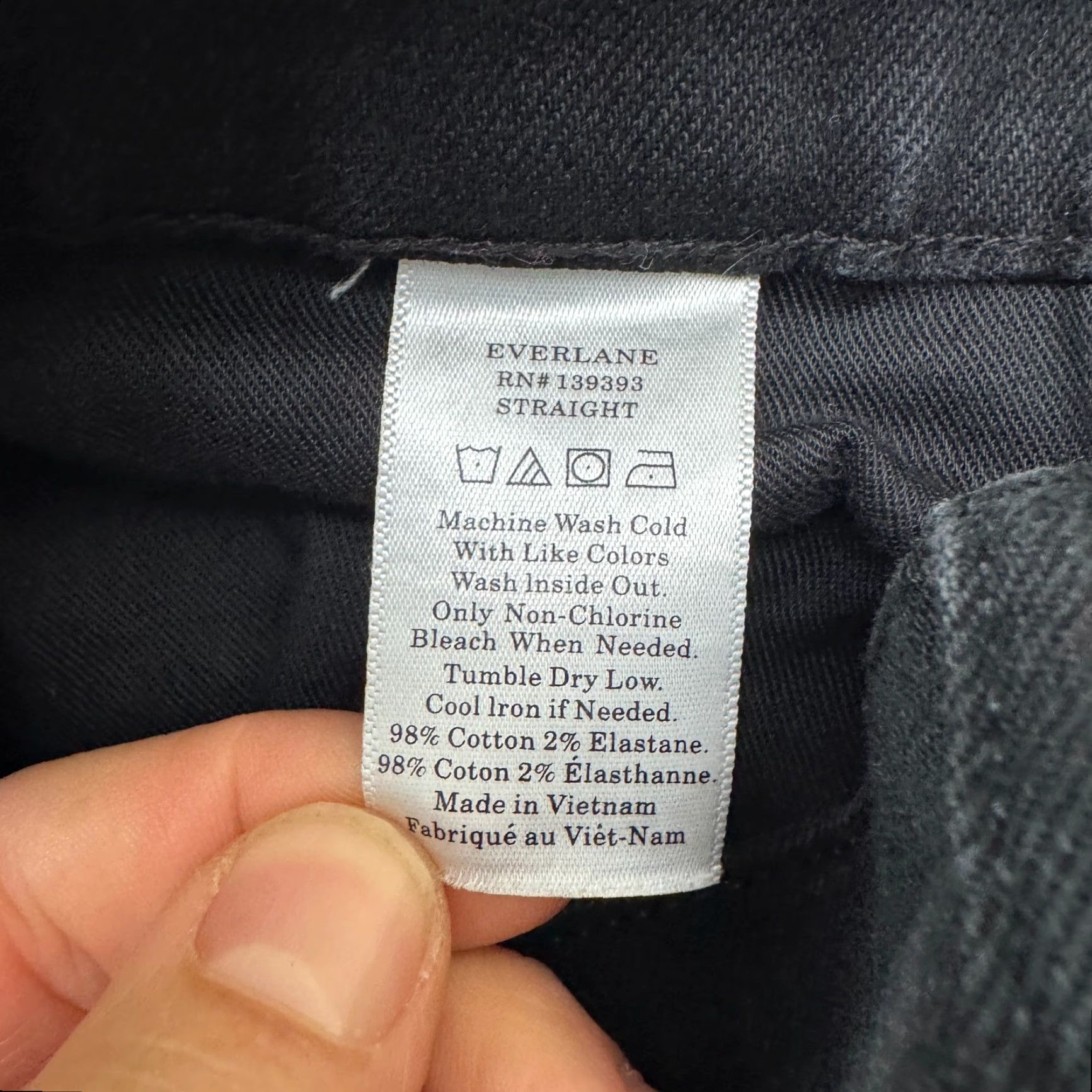 Everlane Everlane Jeans Mens 28x32 Black Denim Straight Classic Fit 5-Pocket Cotton Blend City Streetwear Modern Edge Size US 28 / EU 44 - 7 Thumbnail