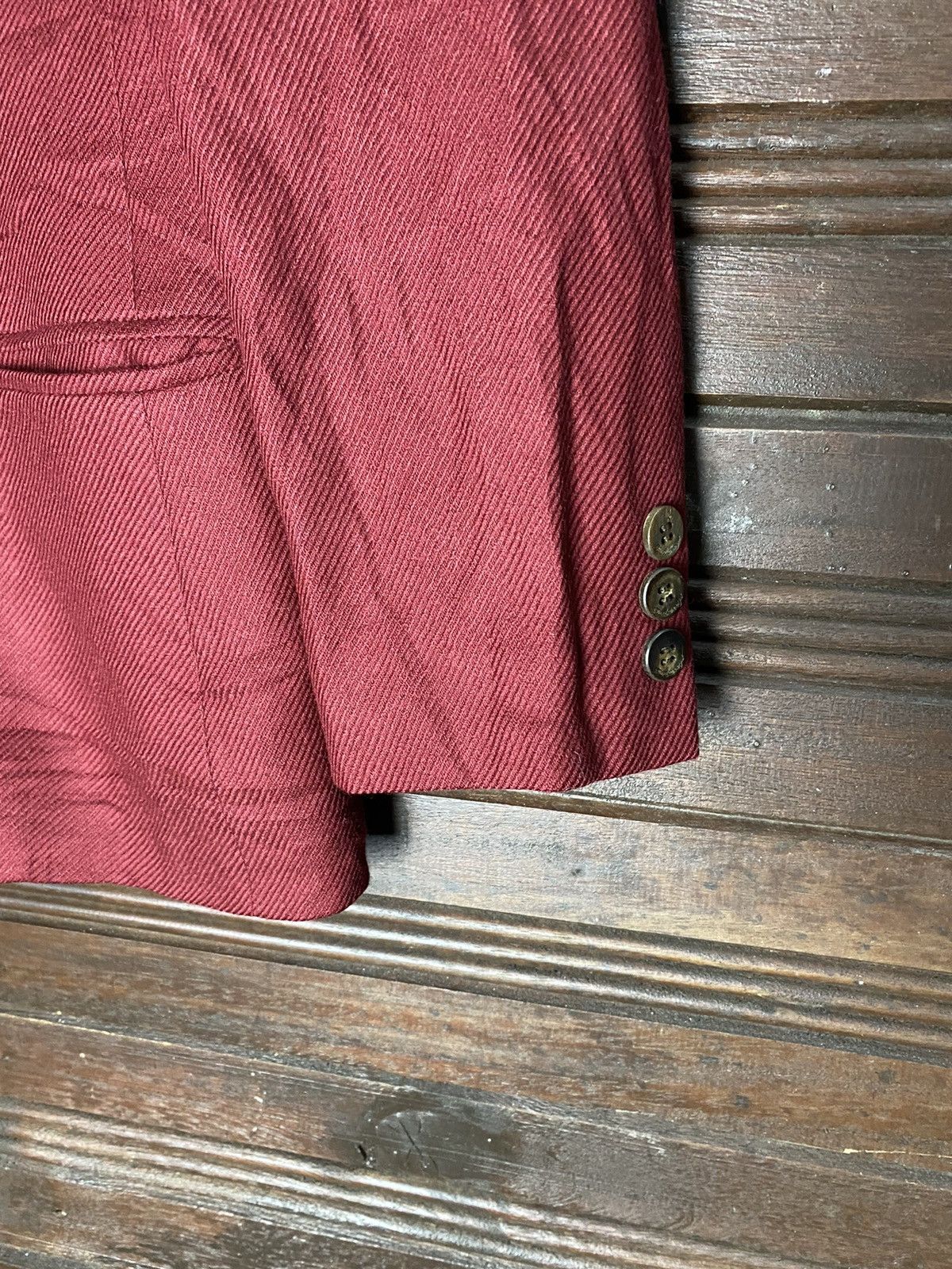 Burberry Vintage Burberrys Red Blazer Size 38R - 5 Thumbnail