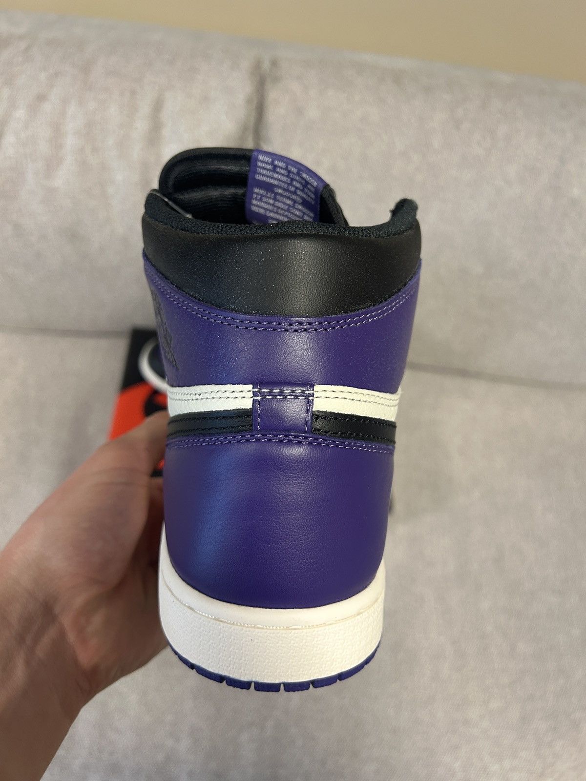 Jordan Brand × Nike Jordan 1 High Court Purple 1.0 Size US 10 / EU 43 - 5 Thumbnail