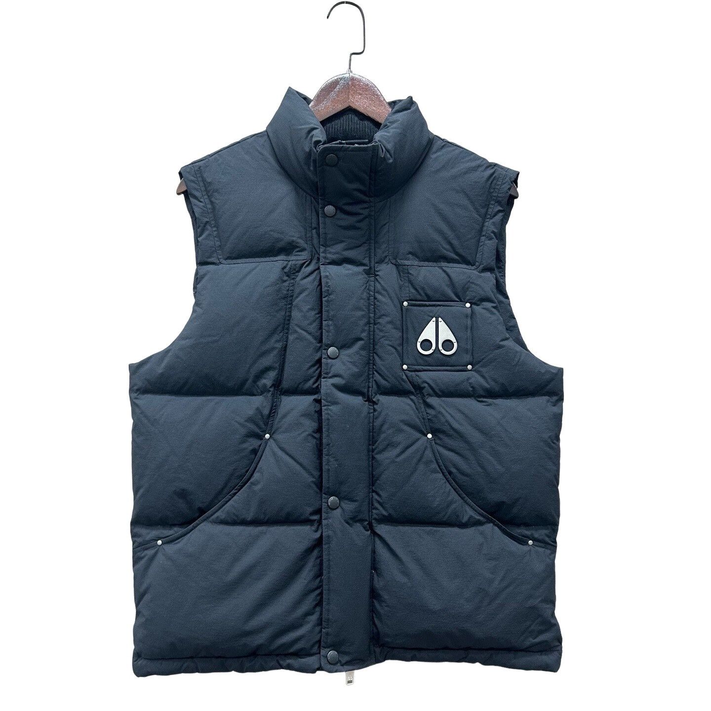Moose Knuckles Moose Knuckles Black Down Logo Vest Size XS Size US XS / EU 42 / 0 - 1 Thumbnail