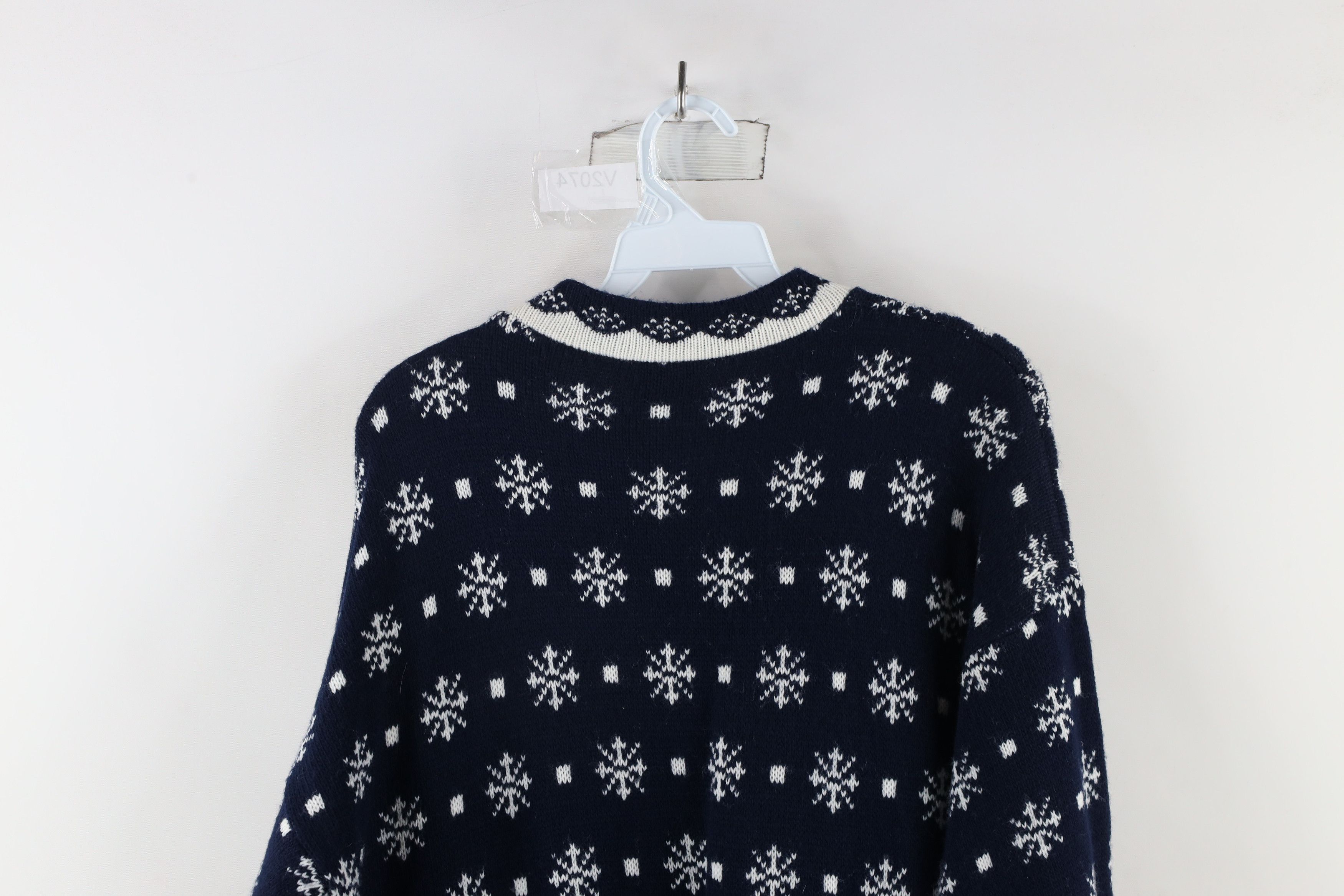 Vintage Vintage 90s Streetwear Christmas Snowman Knit Tunic Sweater Size L / US 10 / IT 46 - 10 Thumbnail