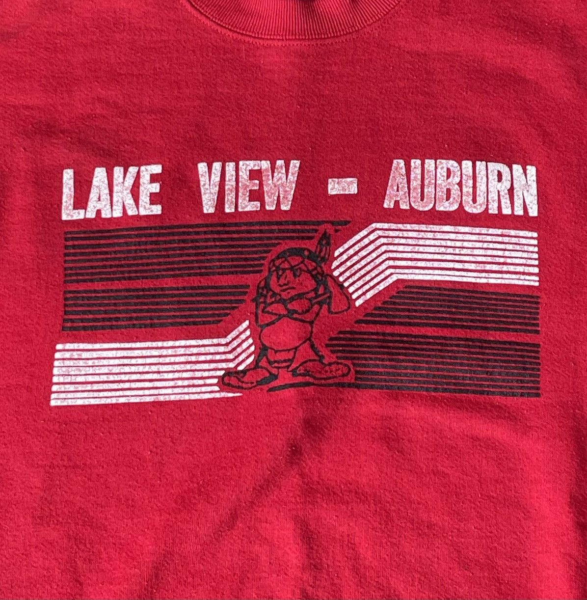Vintage Rare 80s Wolf & Son Lake View Auburn Pow Wow Native Sweater Size US L / EU 52-54 / 3 - 5 Thumbnail