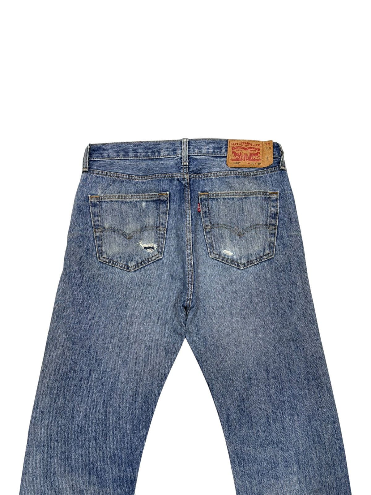 Levi's × Undercover Vintage Levis 501 Kurt Cobain Distressed Denim Jeans Size US 33 - 6 Thumbnail