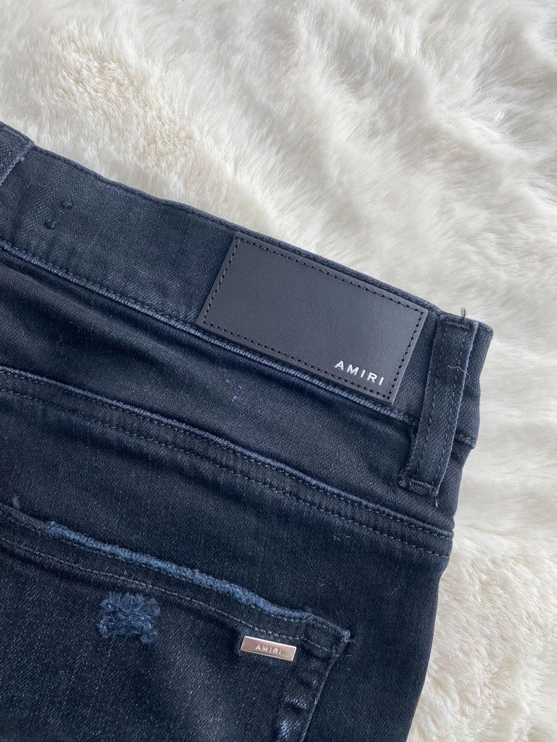 Amiri Amiri Washed Black Camo Patchwork MX1 Jean Size US 32 / EU 48 - 3 Thumbnail