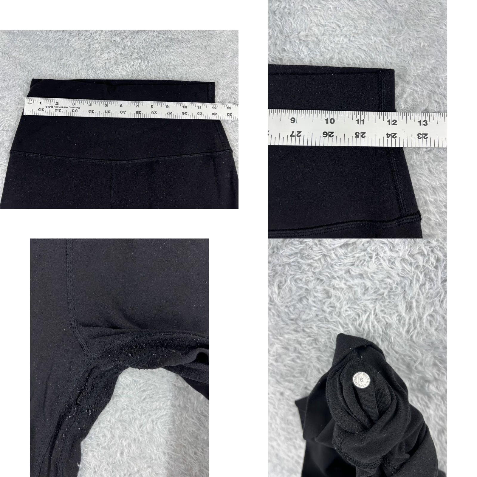 Lululemon Lululemon Pants Womens 6 Black Align Crop 21" ISSUES READ Size 28" / US 6 / IT 42 - 8 Thumbnail