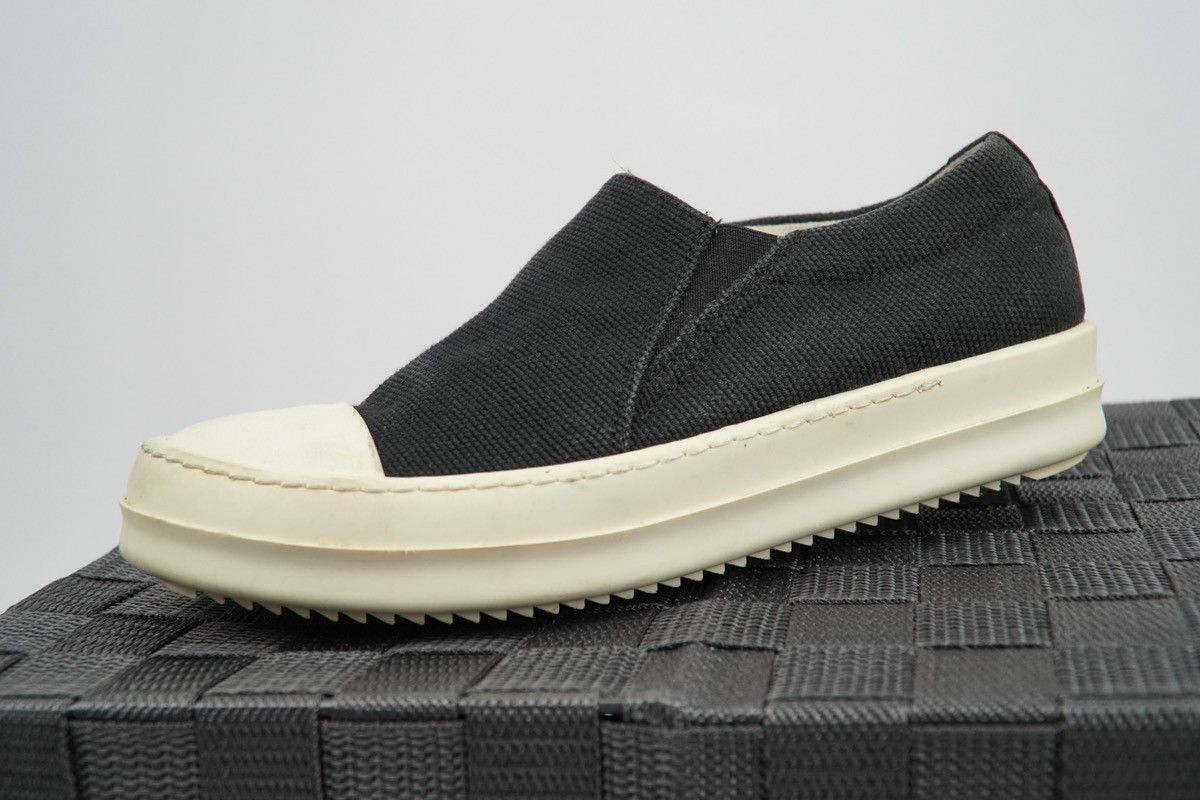 Rick Owens × Rick Owens Drkshdw Rick Owens Drkshdw - Canvass Boat Slip on - Black Size US 5.5 / IT 35.5 - 3 Thumbnail