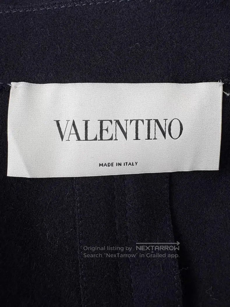 Valentino Valentino Dark blue double-breasted cape Size S / US 4 / IT 40 - 6 Thumbnail