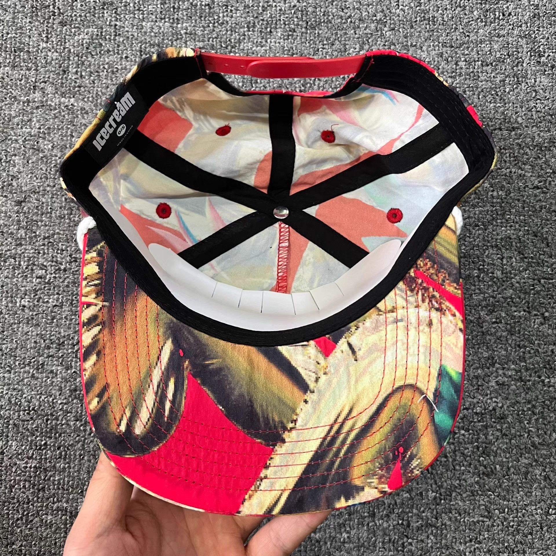 Billionaire Boys Club BBC ICECREAM Flying Dog Flat Brim Baseball Cap Q7 Size ONE SIZE - 3 Thumbnail