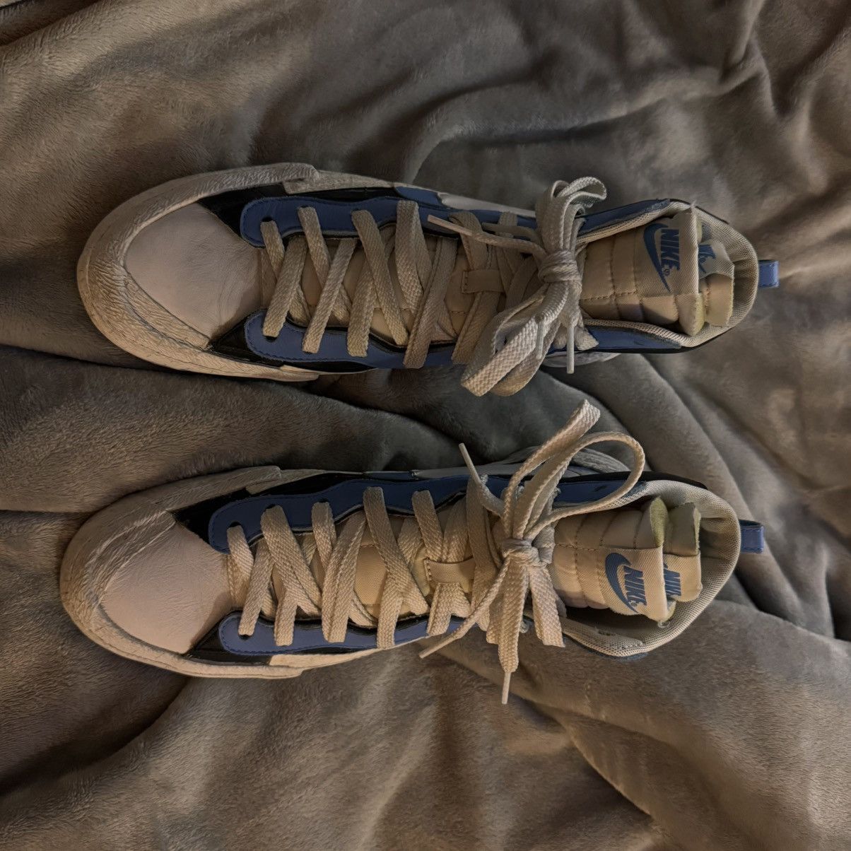 Nike × Sacai Nike Blazer Mid Sacai Black White Blue Size US 10 / EU 43 - 4 Thumbnail