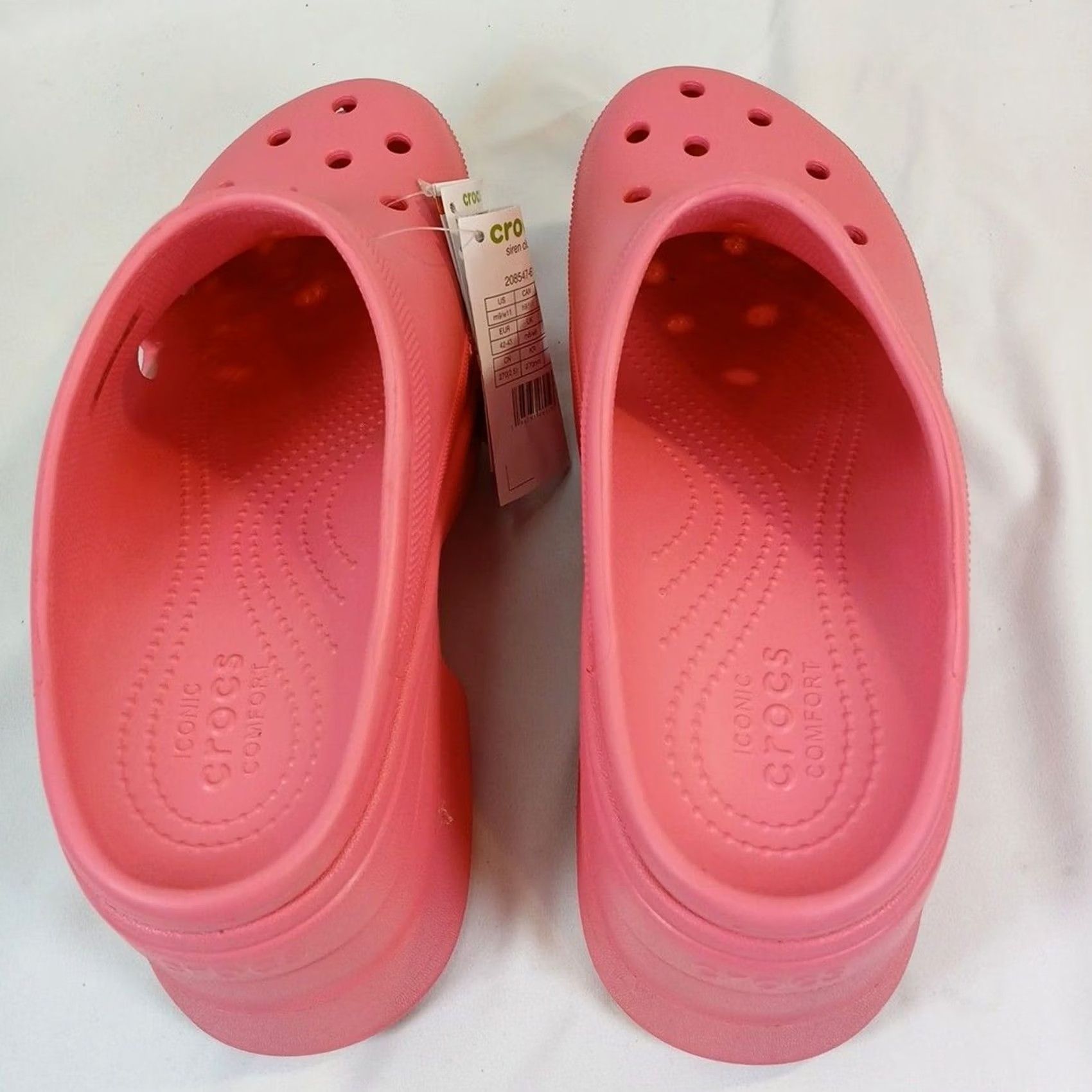 Crocs Crocs Mega Crush Platform Clogs Womens Size 11 Pink Size US 11 / IT 41 - 4 Thumbnail