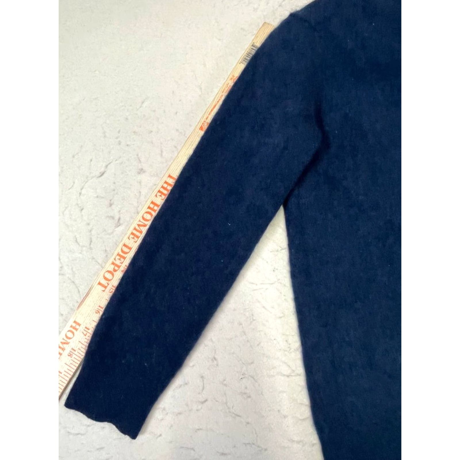 Vintage DSTLD Sweater Women XS Cashmere Blue Crew Neck Long Sleeve Pullover Solid 100% Made In Nepal Size XS / US 0-2 / IT 36-38 - 4 Thumbnail