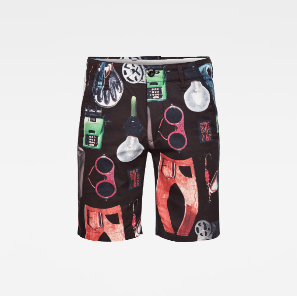 G-Star G-Star Raw Multiprint Vetar Chino Shorts Size US 32 / EU 48 - 14 Thumbnail