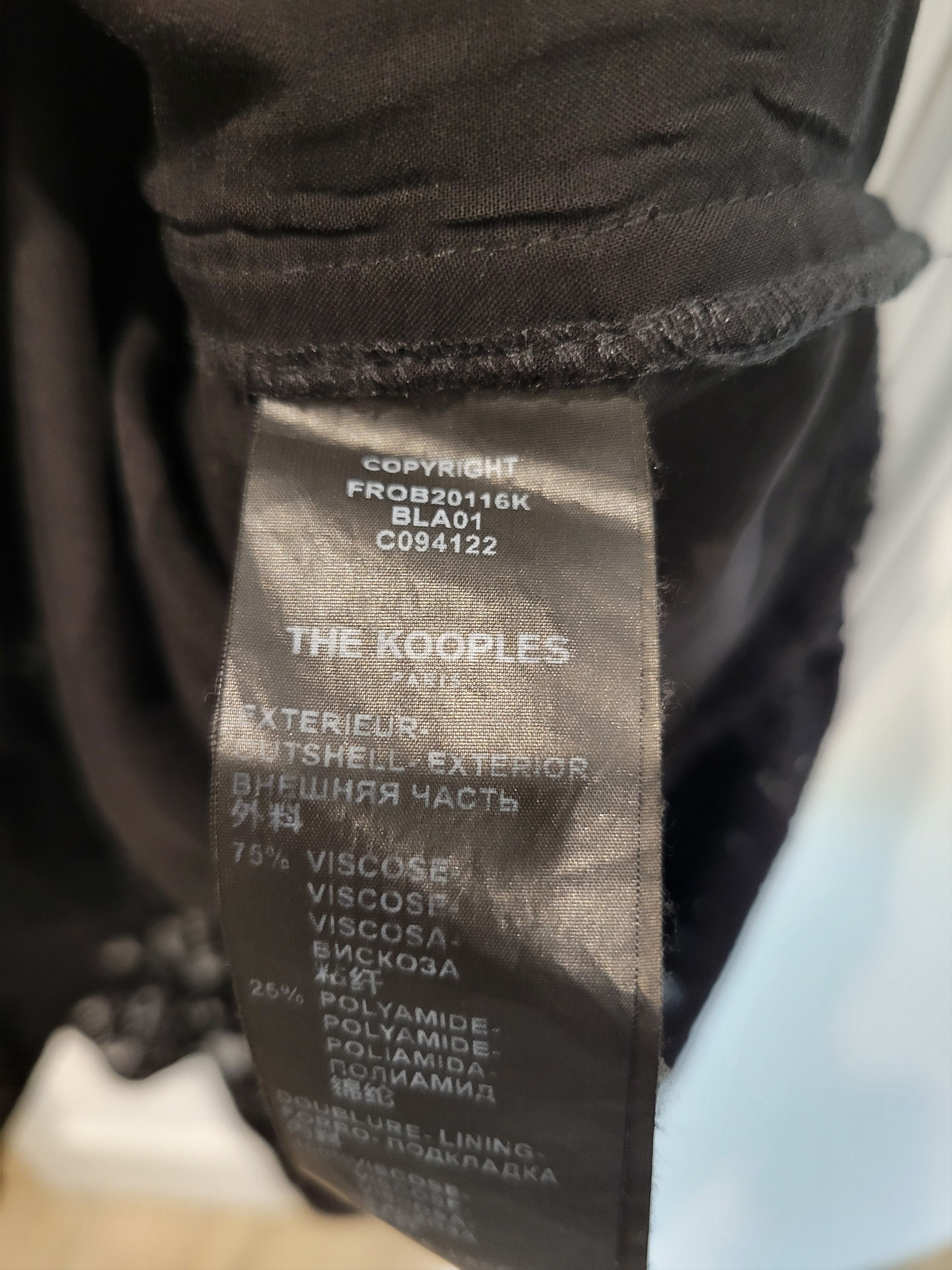 The Kooples Black dress Size L / US 10 / IT 46 - 2 Thumbnail