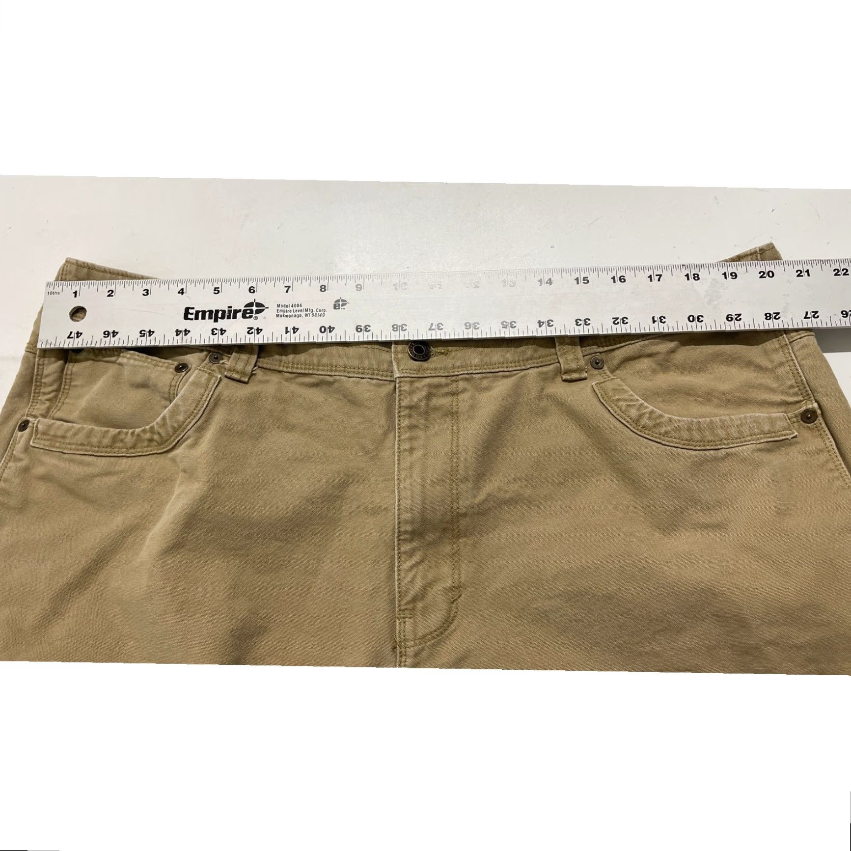 Eddie Bauer VINTAGE Eddie Bauer Cargo Shorts Mens 42 Tan Heavyweight 100% Cotton Utility Y2K Cargo Mens 42 Tan Cotton Shorts Size US 41 - 5 Thumbnail
