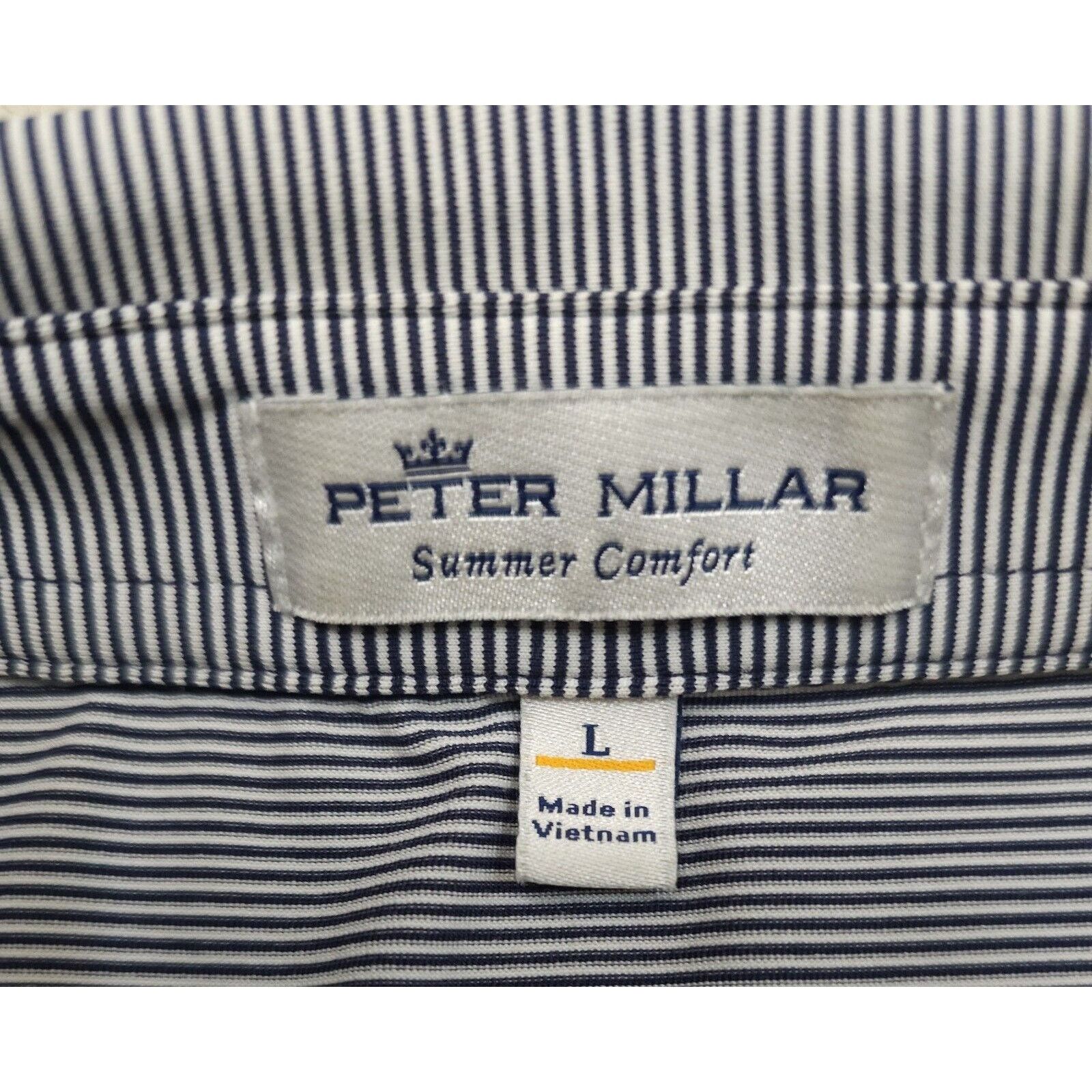 Peter Millar Peter Millar Summer Comfort Polo Shirt Golf Striped Print Size US L / EU 52-54 / 3 - 7 Thumbnail