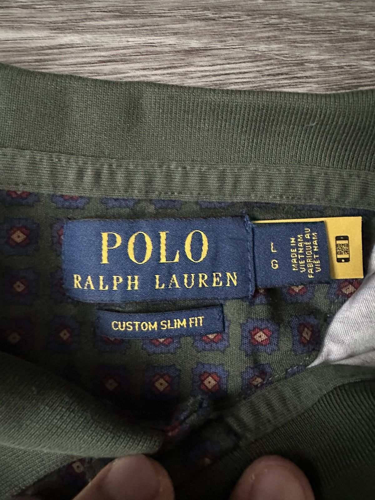 Polo Ralph Lauren POLO Ralph Lauren Green Foulard-Print Soft Cotton Polo Shirt Size US L / EU 52-54 / 3 - 5 Thumbnail