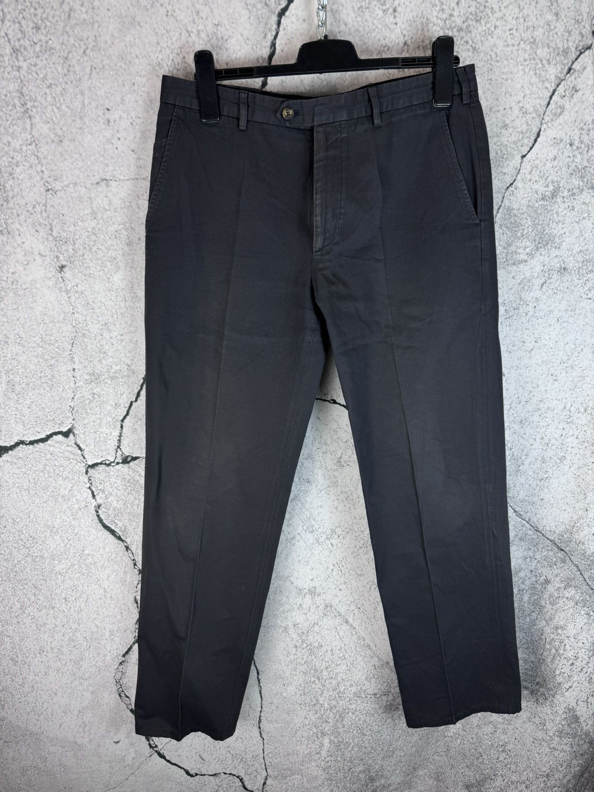 image of Italian Designers x Loro Piana Vintage Loro Piana Chinos Classic Men’S Pants in Black (Size 34)