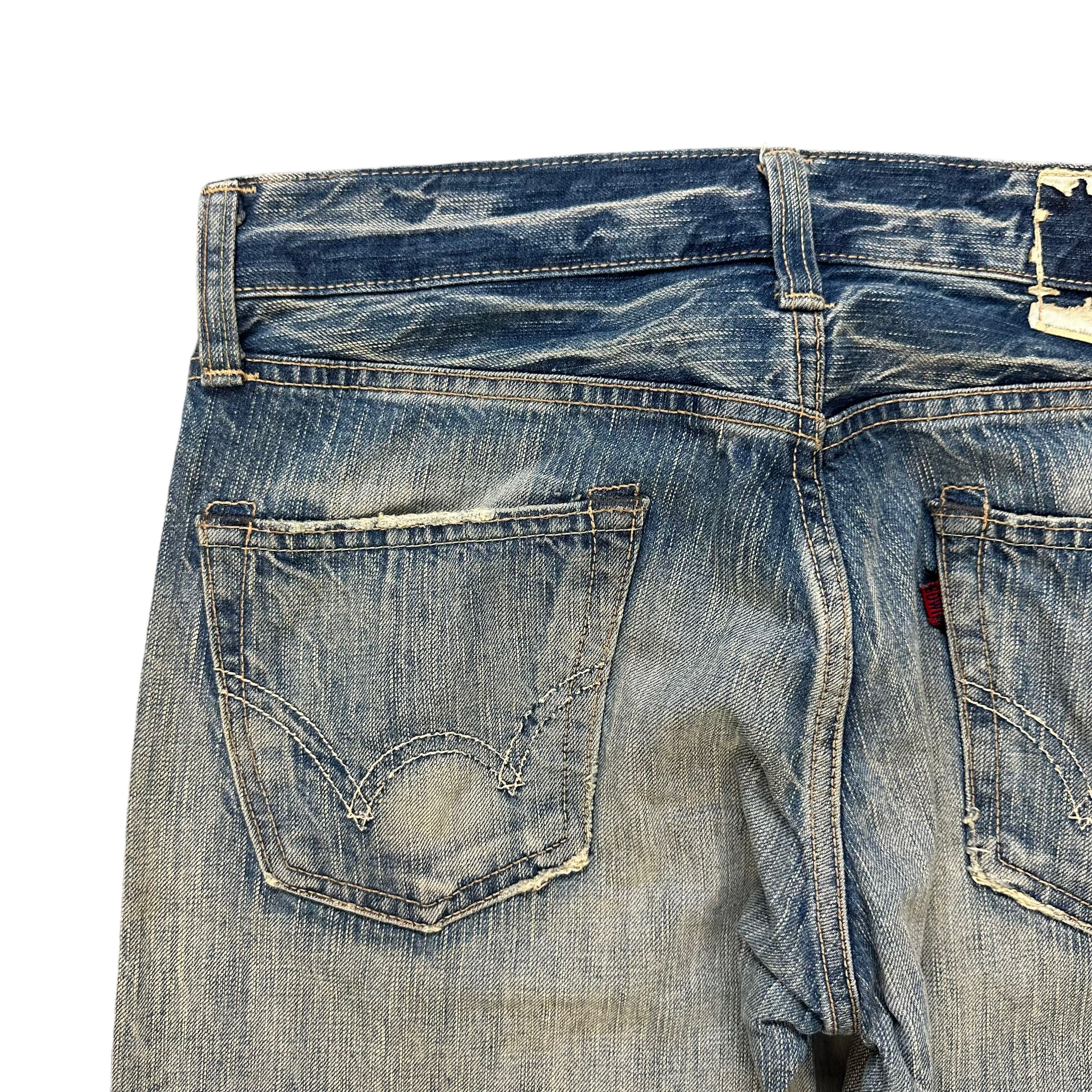 Edwin TRASHED EDWIN 503 WASHED DENIM PANTS #7793-176 Size US 32 / EU 48 - 12 Thumbnail