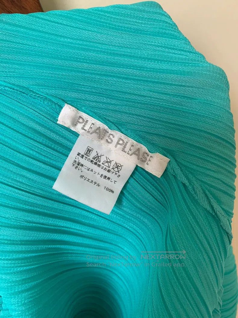 Issey Miyake Issey Miyake Lake Green Long Dress Size L / US 10 / IT 46 - 3 Thumbnail
