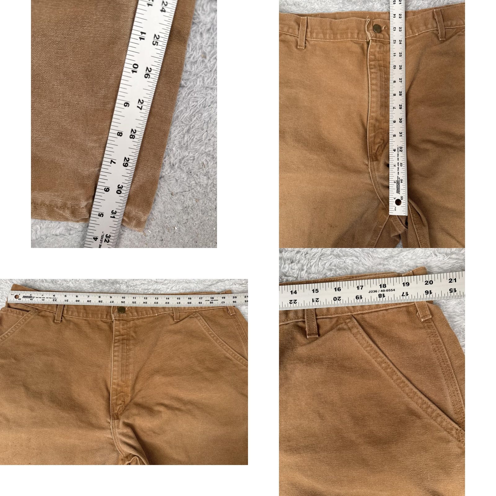 Carhartt Carhartt Pants Mens 42x32 Brown Canvas Carpenter Relaxed Fit Workwear Utility Size US 42 / EU 58 - 8 Thumbnail