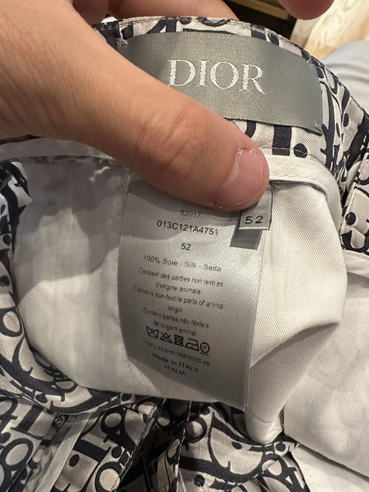Dior Dior Silk Monogram Shorts Size 52 Size US 38 / EU 54 - 2 Thumbnail