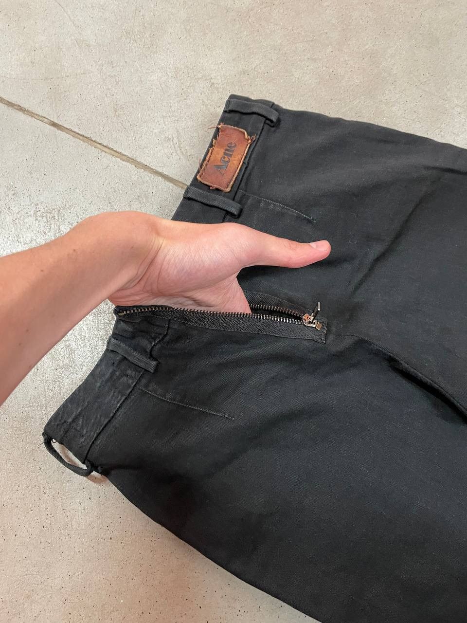 Acne Studios Women’s Vintage Acne Zipper Pants US28 Size 28" / US 6 / IT 42 - 6 Thumbnail
