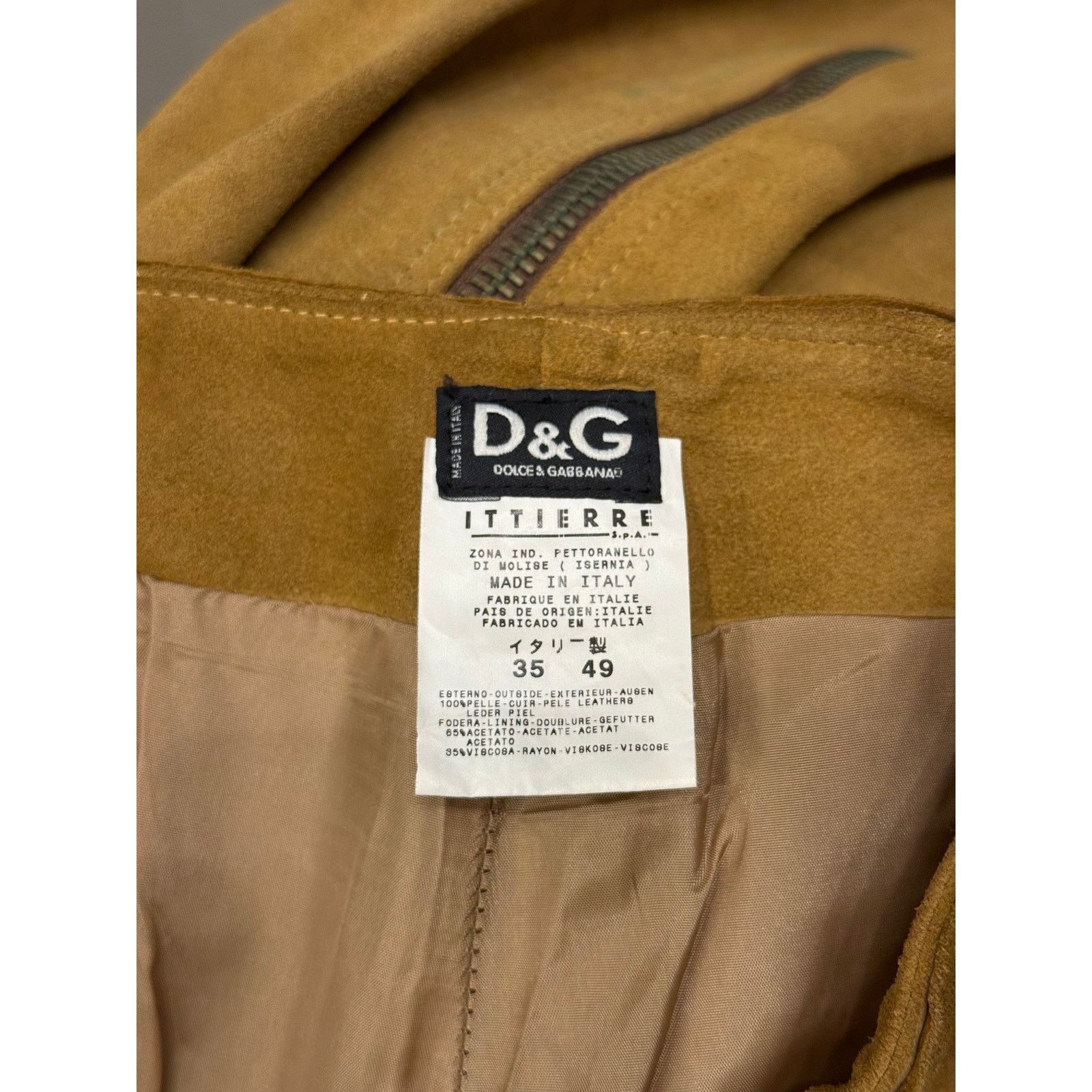 Dolce & Gabbana 2001 Dolce & Gabbana suede western zipper leather pants Size US 35 - 9 Thumbnail