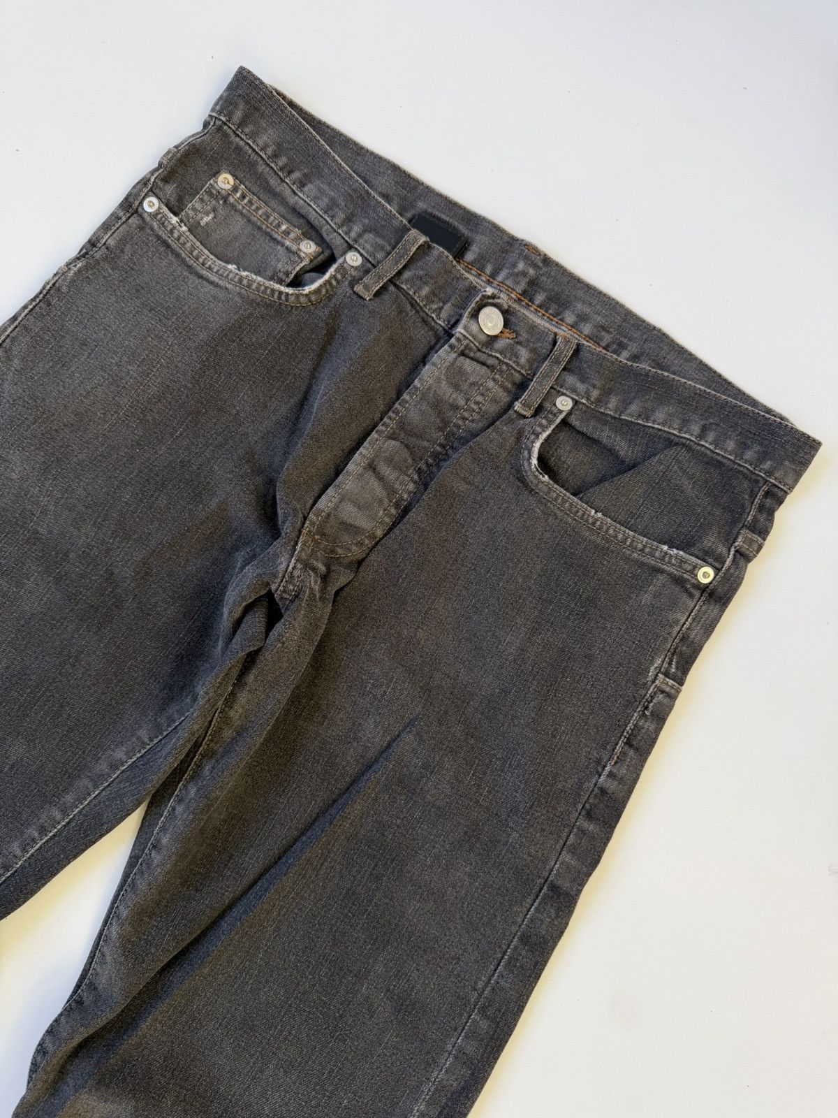 Dior Dior Homme Black Washed Jeans Size US 31 - 5 Thumbnail