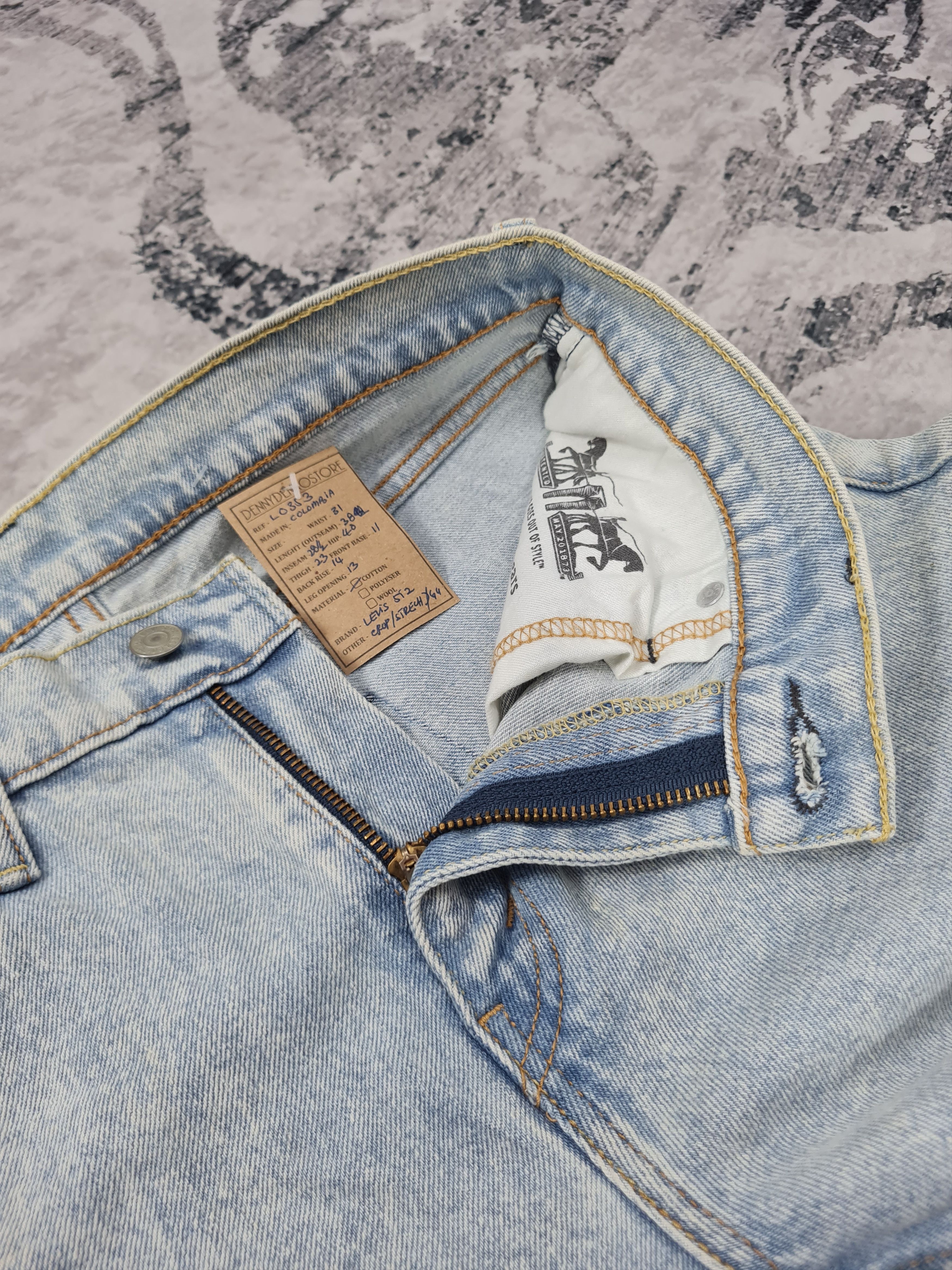 Levi's LEVIS 512 Faded Cropped Slim Fit Jeans L0353 Size 31X28.5 Size US 31 - 10 Thumbnail