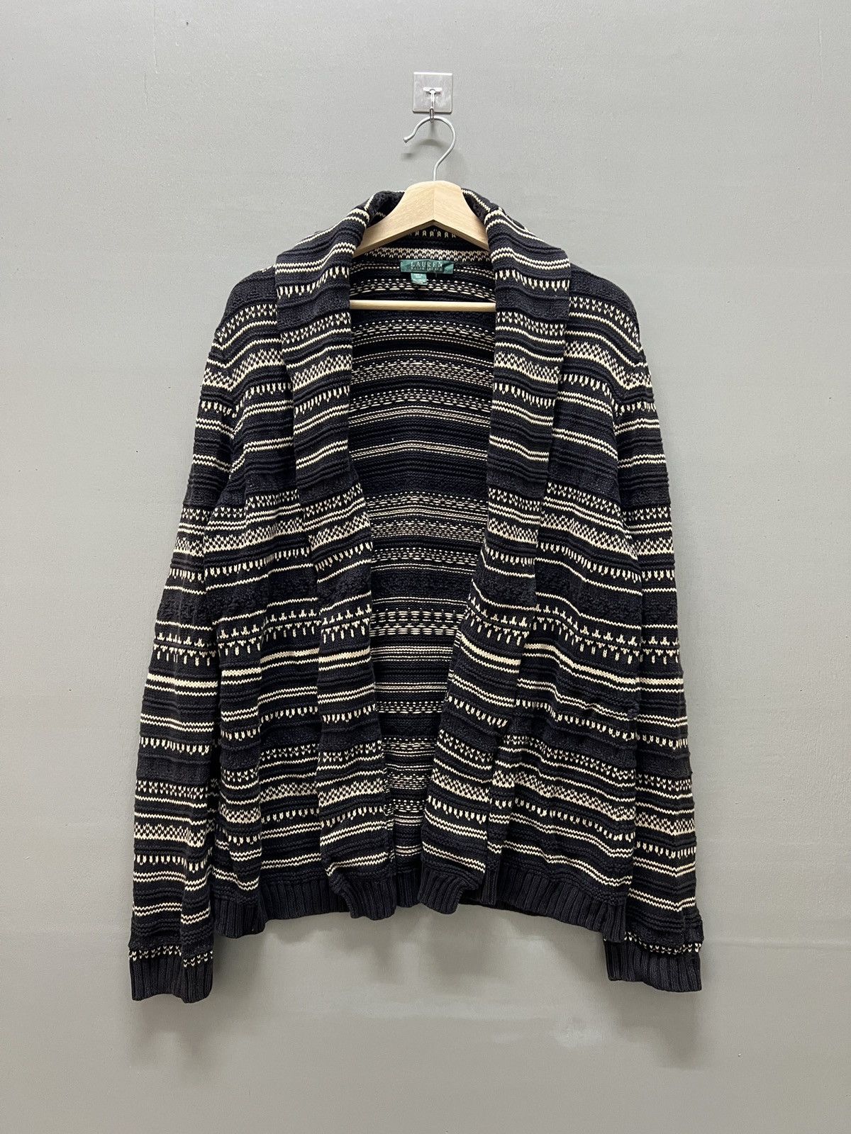 Lauren Ralph Lauren Vintage Polo Ralph Lauren Knits Stripe Cardigan Sweater Size US M / EU 48-50 / 2 - 1 Thumbnail