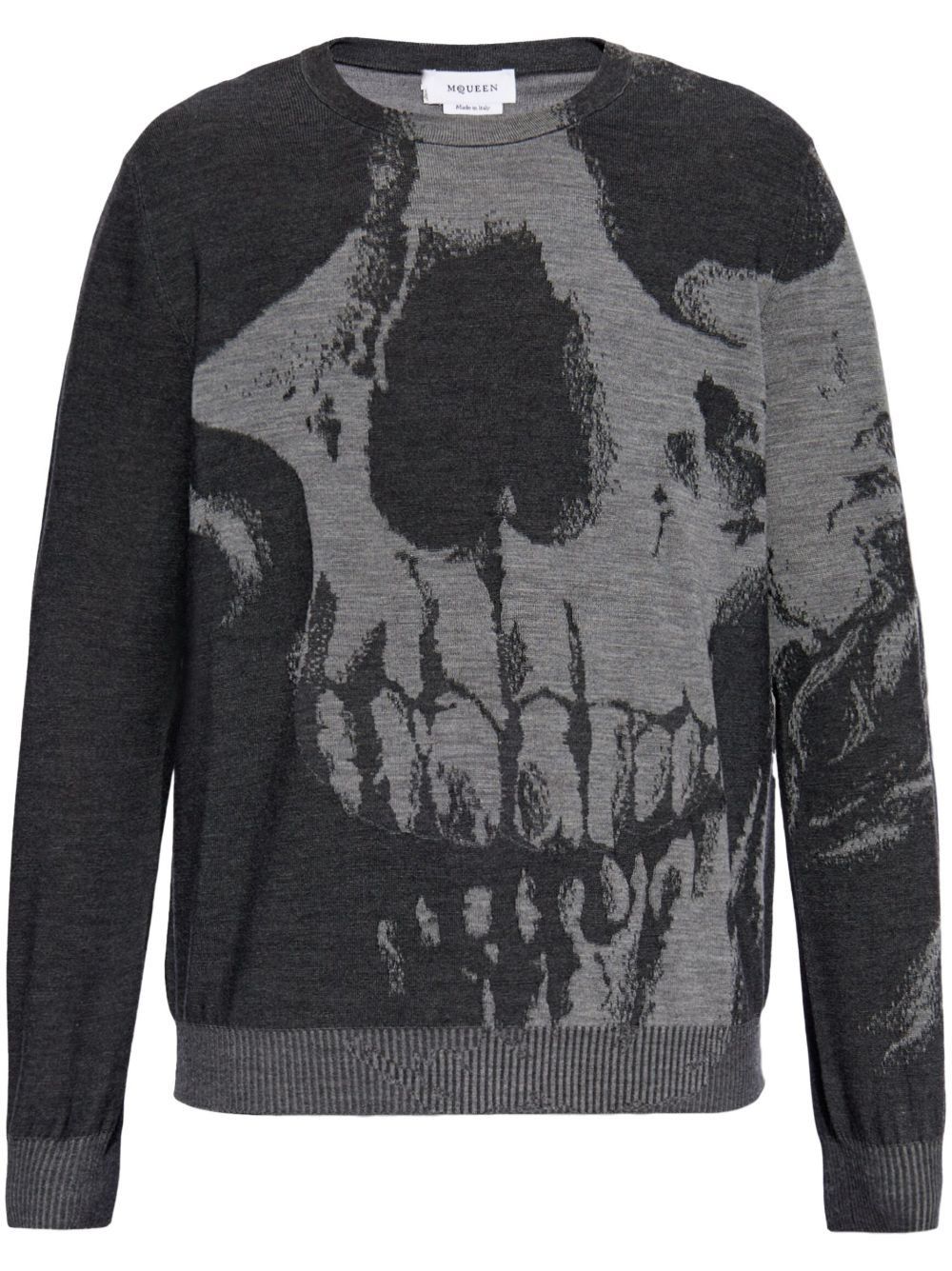 Alexander McQueen SKULL WOOL SWEATER Size US S / EU 44-46 / 1 - 1 Thumbnail