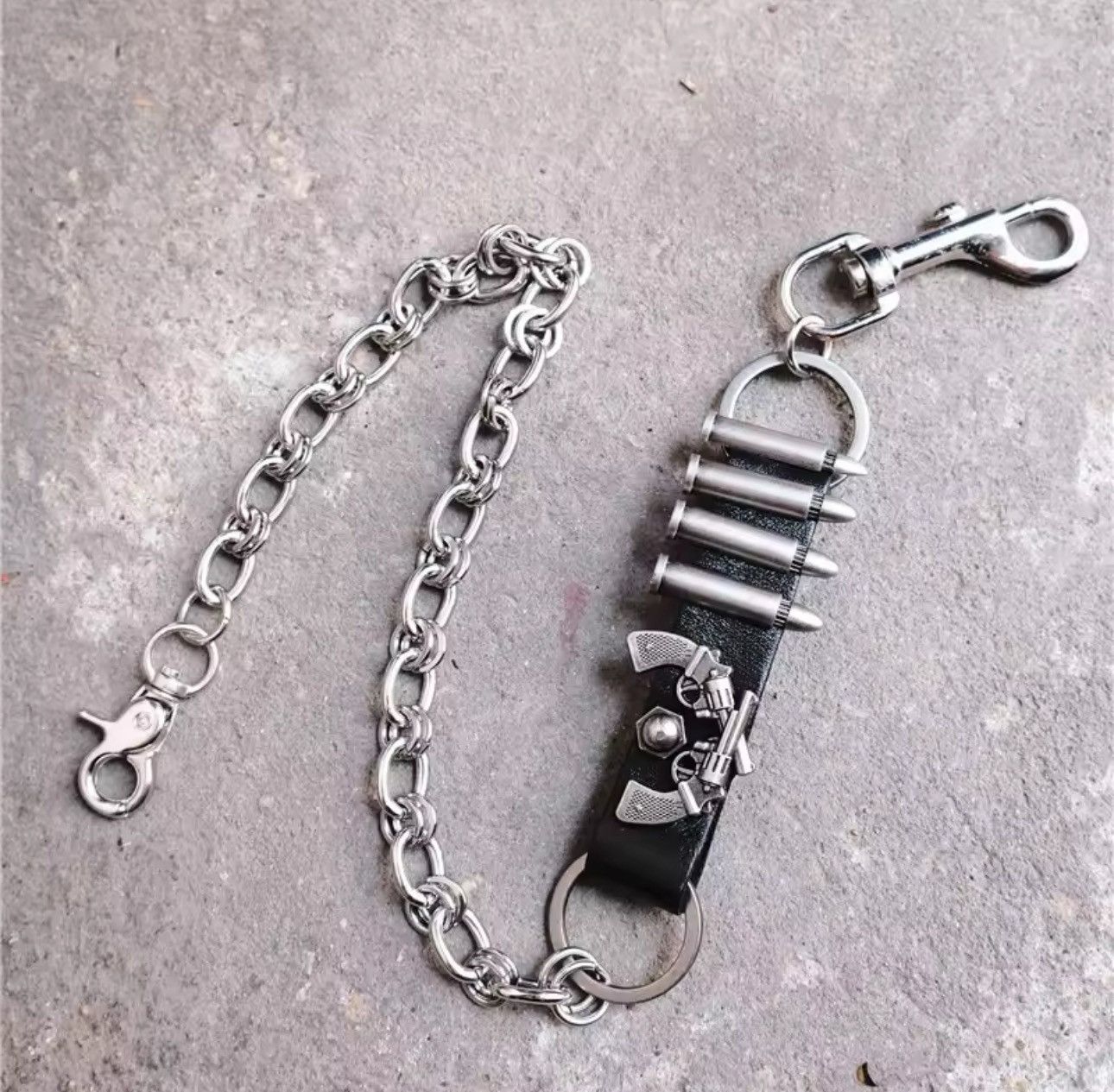 Jewelry Gothic Punk Bullet Belt Pants Chain Size ONE SIZE - 4 Thumbnail