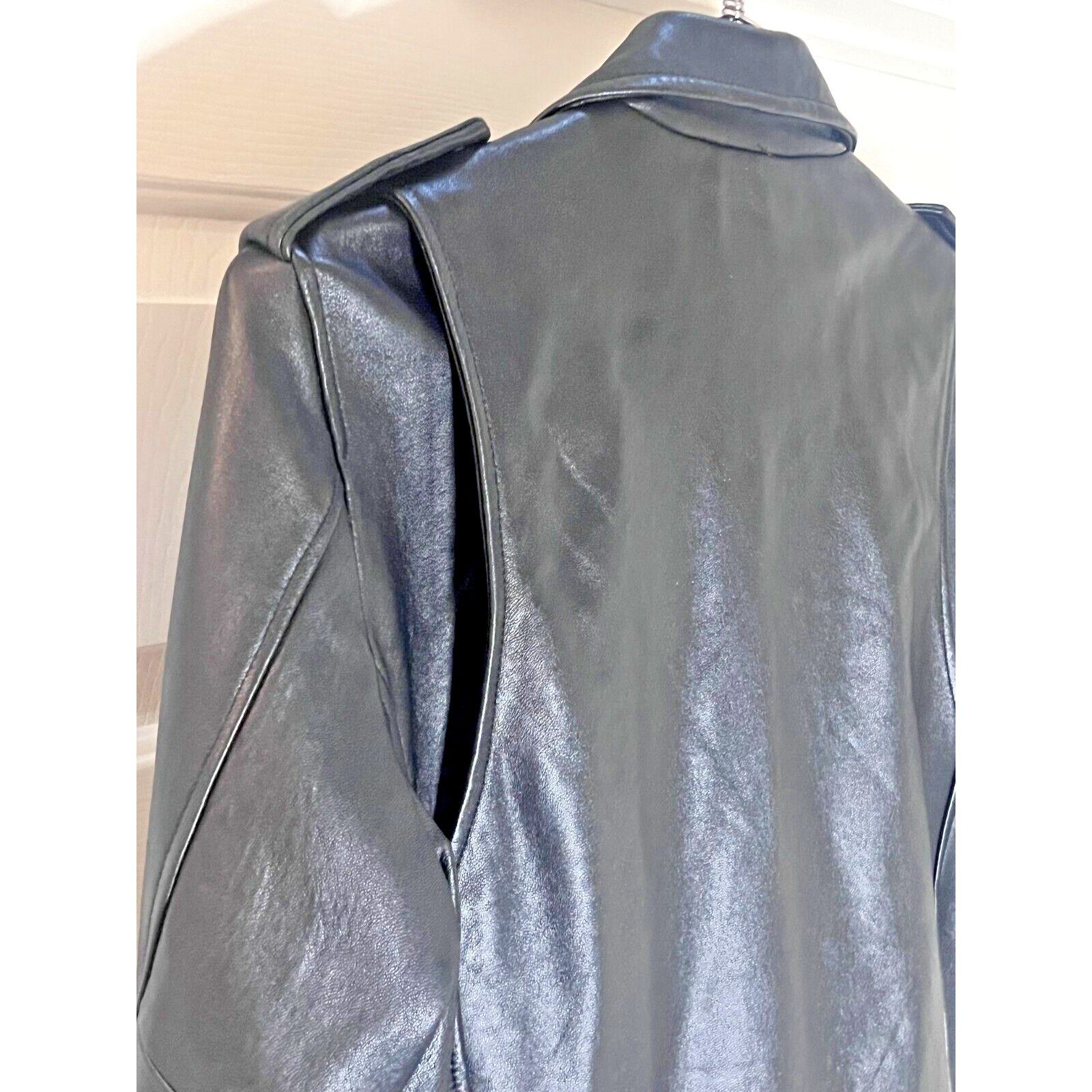 Zara Zara Authentic Lamb skin leather biker jacket mens XL Size US XL / EU 56 / 4 - 4 Thumbnail