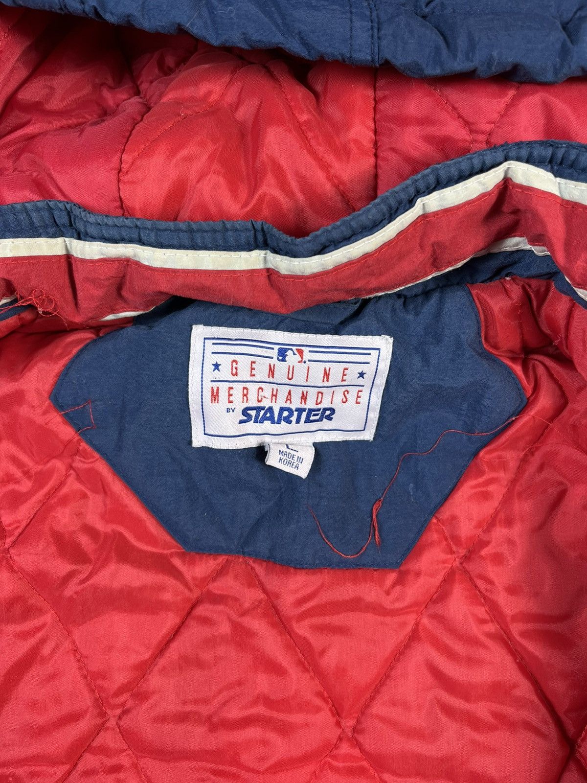 Starter Starter Cleveland Indians Jacket MLB Vintage Hooded L Size US L / EU 52-54 / 3 - 10 Thumbnail