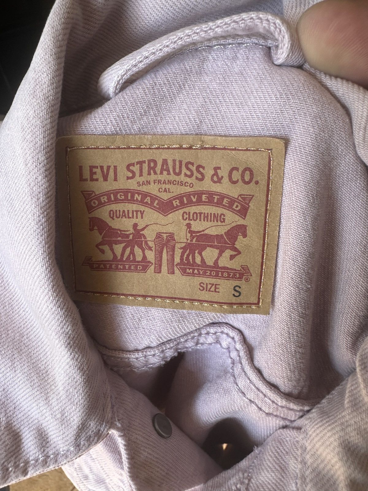 Levi's Levis Trucker Jacket Women’s S Light pink Ombre Tie Dye Size S / US 4 / IT 40 - 4 Thumbnail